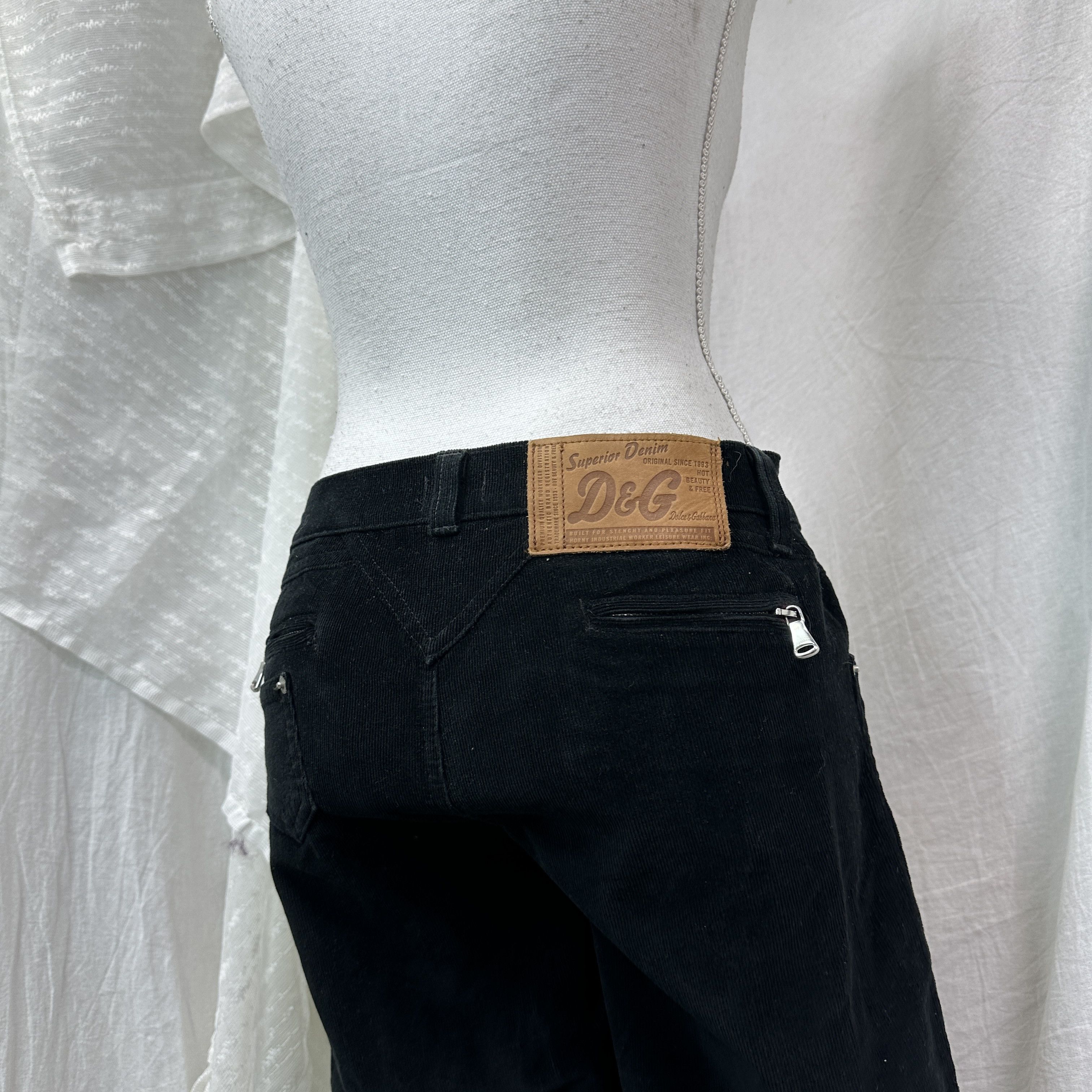 Dolce & Gabbana Vintage Skinny Fitted Corduroy Dolce & Gabbana Pants Y2K Size 29" - 8 Thumbnail
