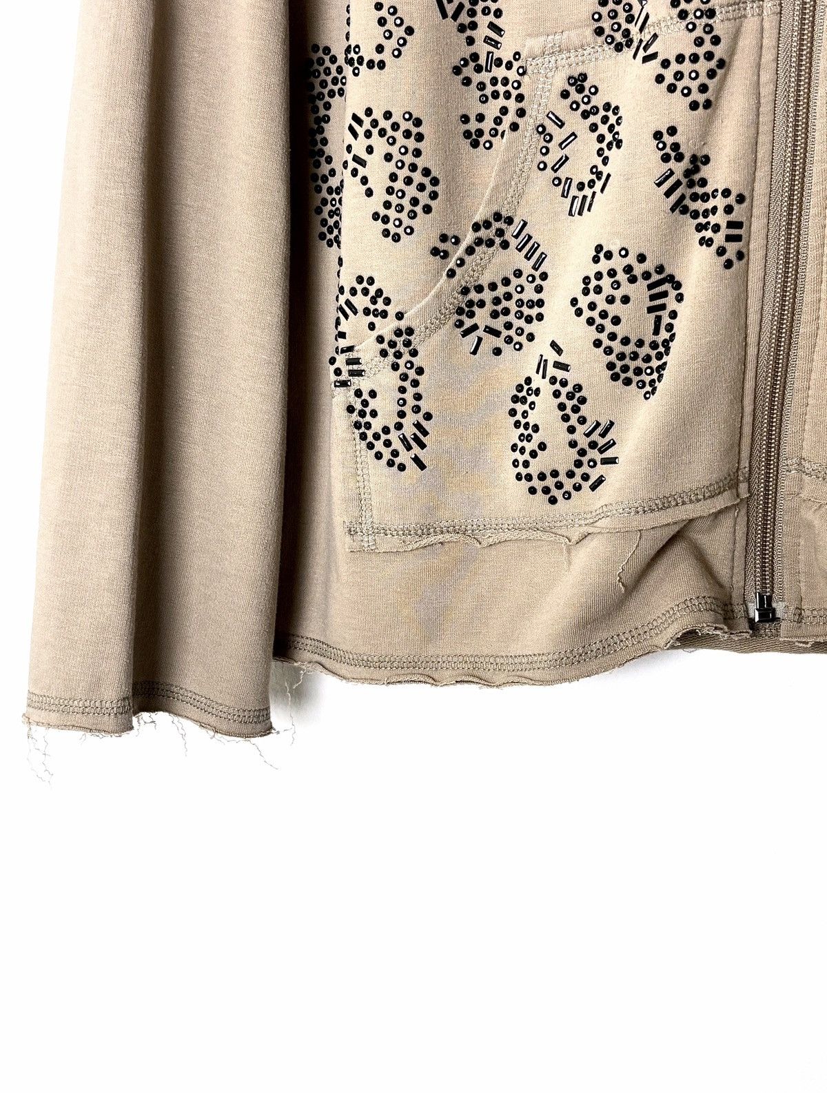 Japanese Brand Onque Casuals Rhinestone Leopard Zip Hoodie Size US M / EU 48-50 / 2 - 9 Thumbnail