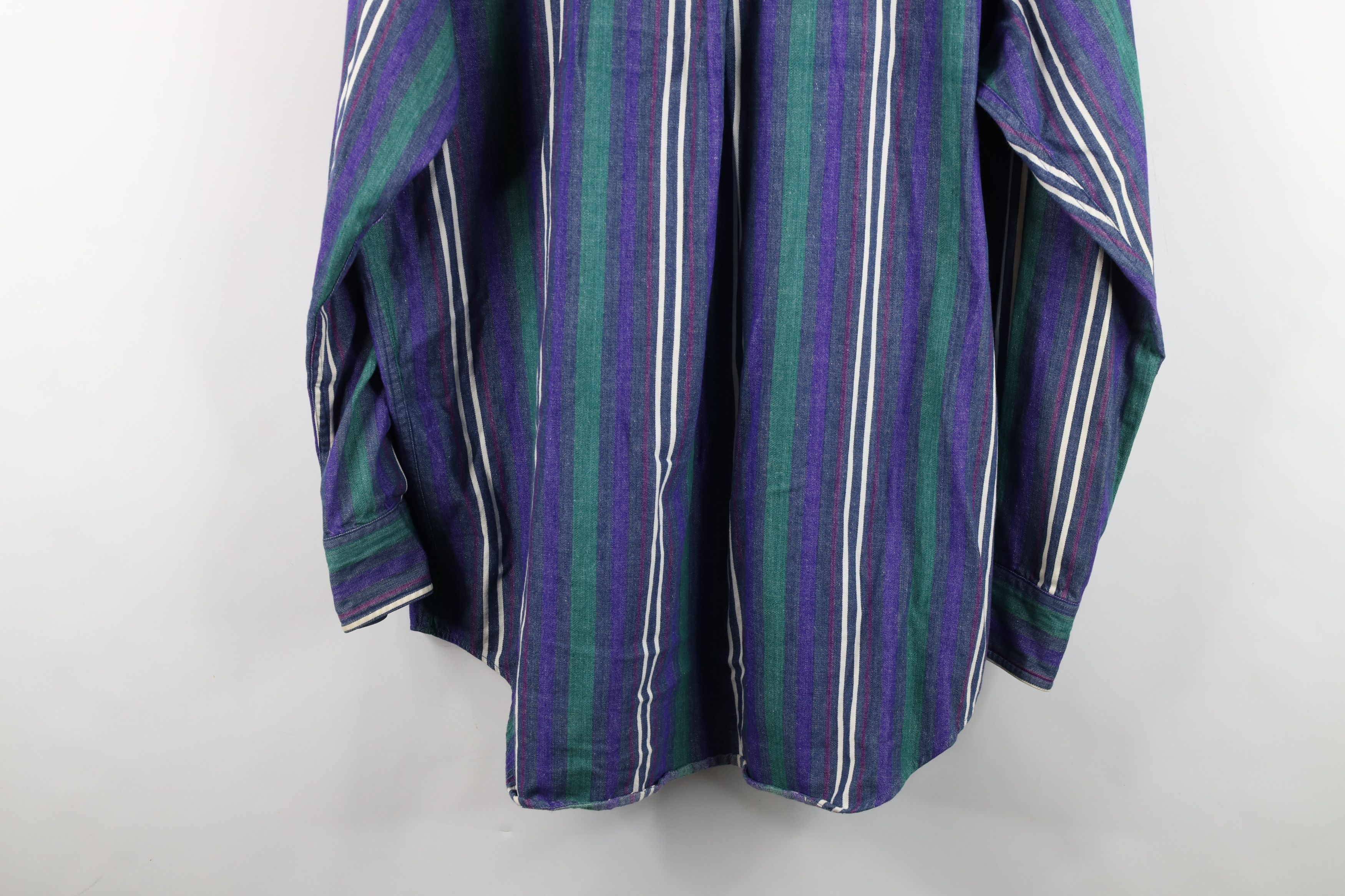 Ralph Lauren Vintage 90s Ralph Lauren Denim Collared Button Down Shirt Size US L / EU 52-54 / 3 - 15 Thumbnail
