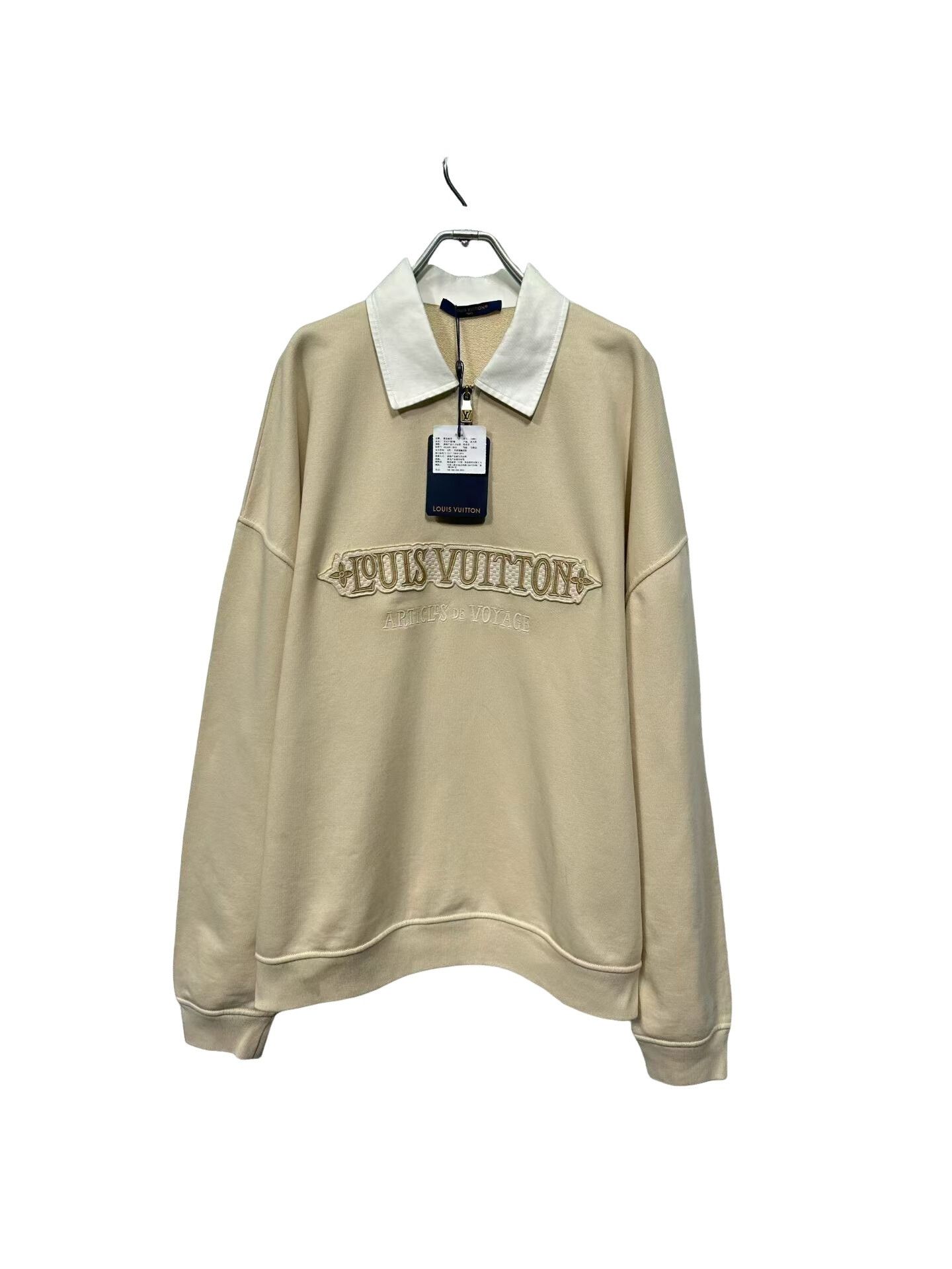Louis Vuitton Louis Vuitton Embroidered Half-Zip Sweatshirt XXL Size US XXL / EU 58 / 5 - 1 Thumbnail