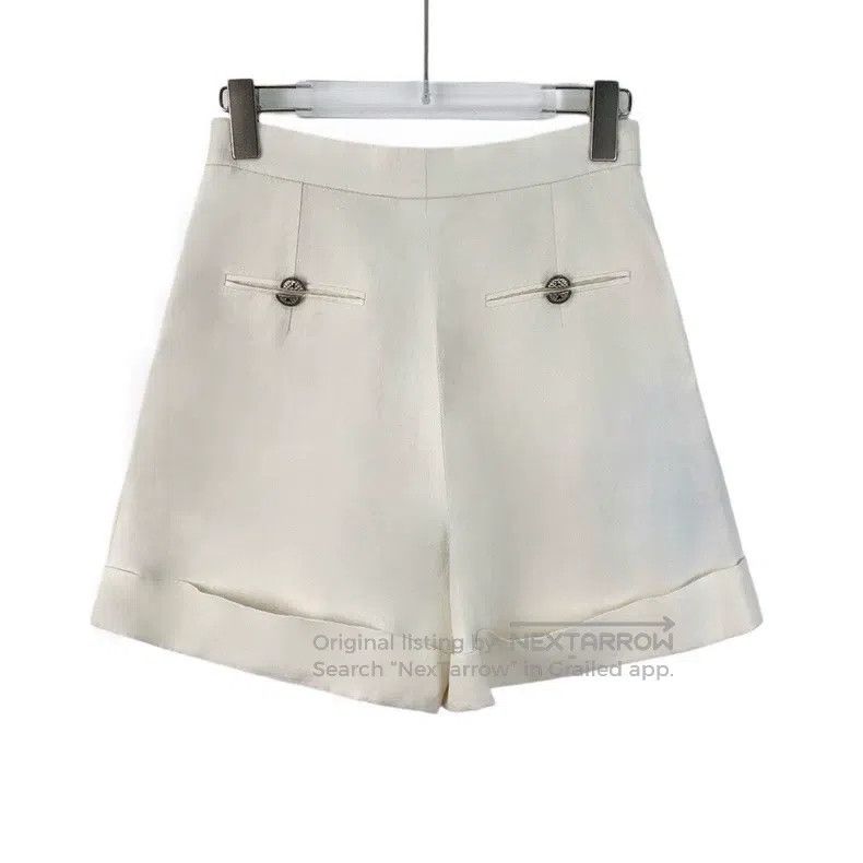 Chanel Chanel Beige linen casual shorts Size 25" / US 0 / IT 36 - 2 Thumbnail