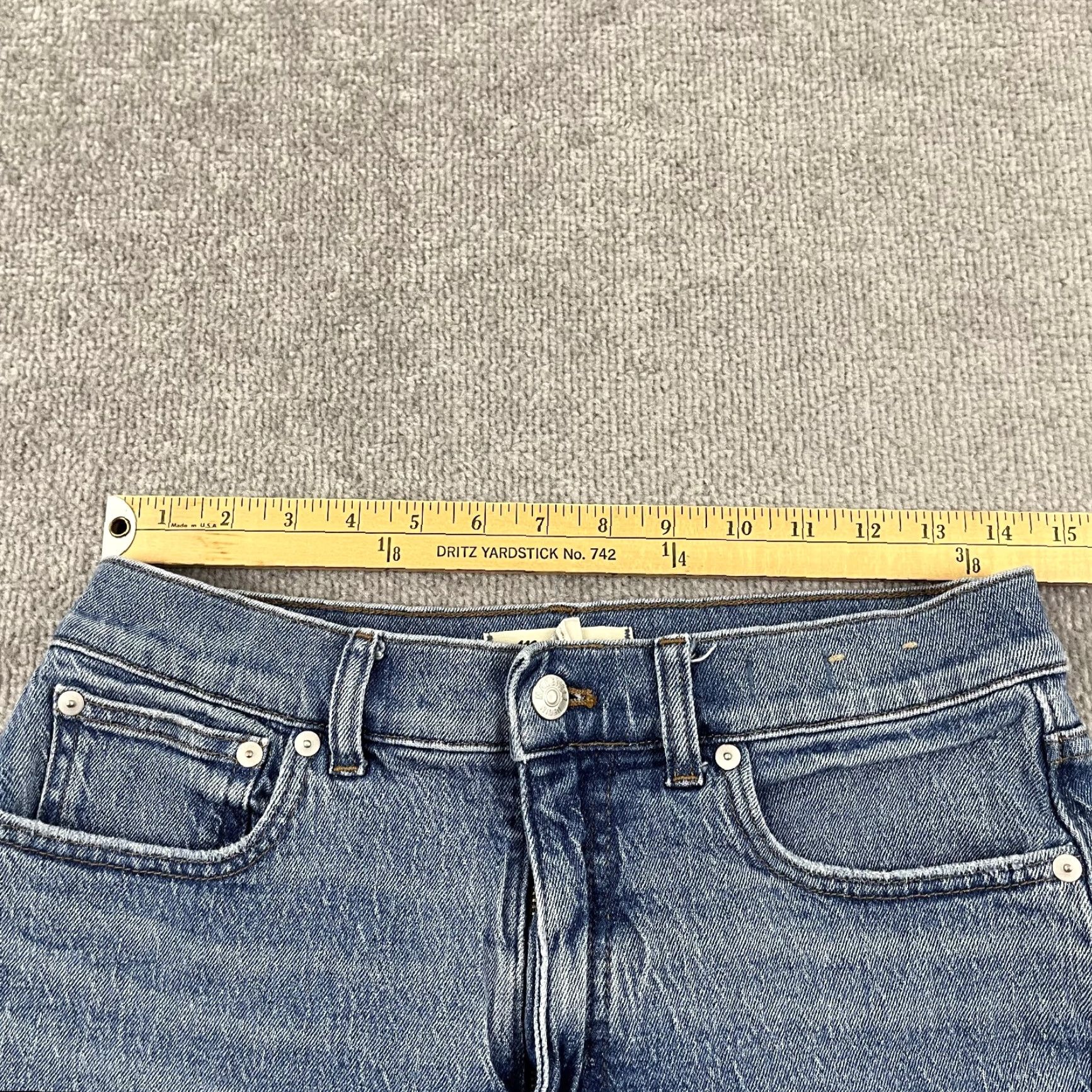 Madewell Madewell 90s High Rise Straight Jeans Women 28T Tall Blue Denim Size 28" / US 6 / IT 42 - 4 Thumbnail