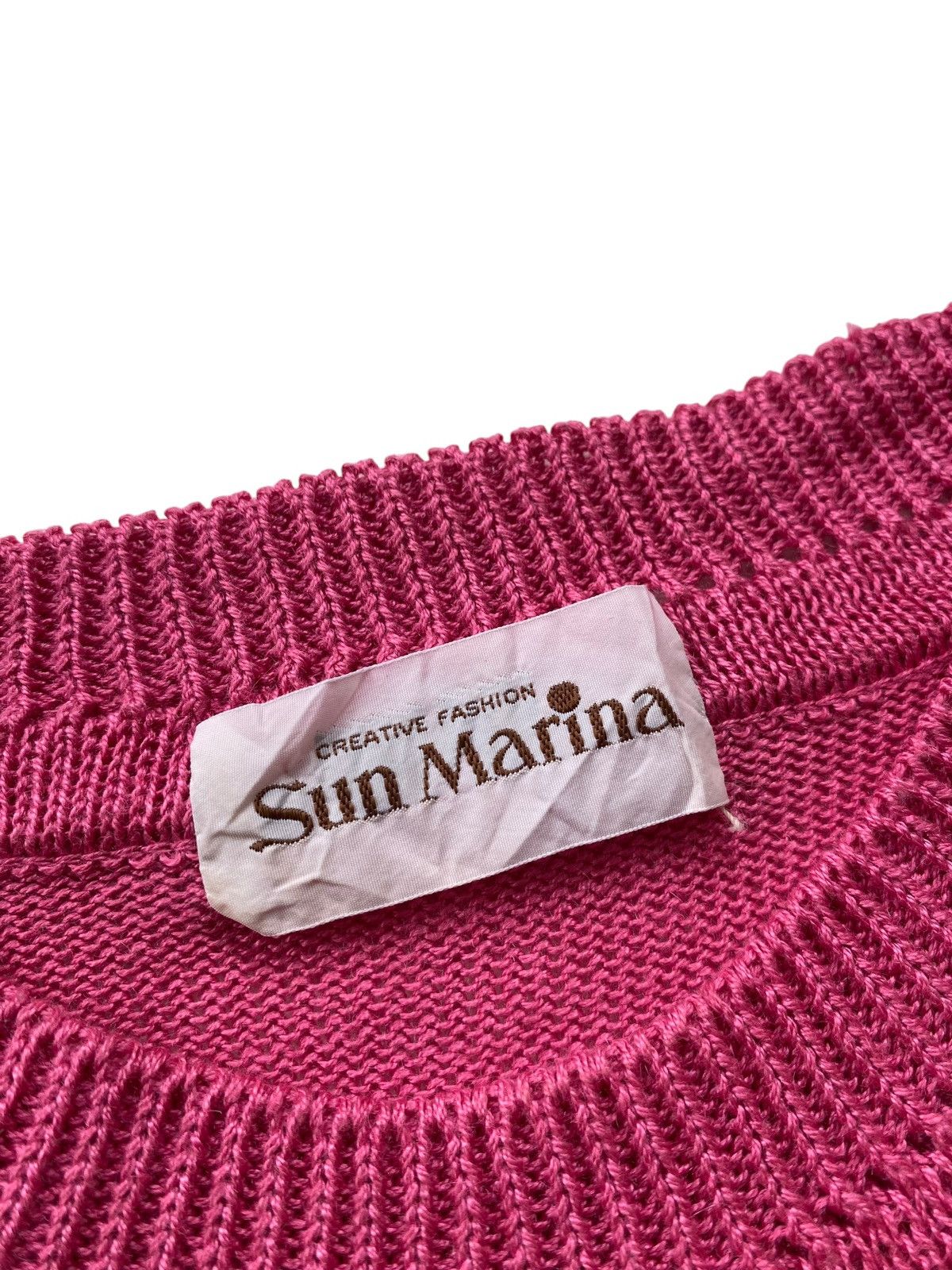 Japanese Brand Vtg 90s Sun Marina Linen Knitwear Size M / US 6-8 / IT 42-44 - 6 Thumbnail