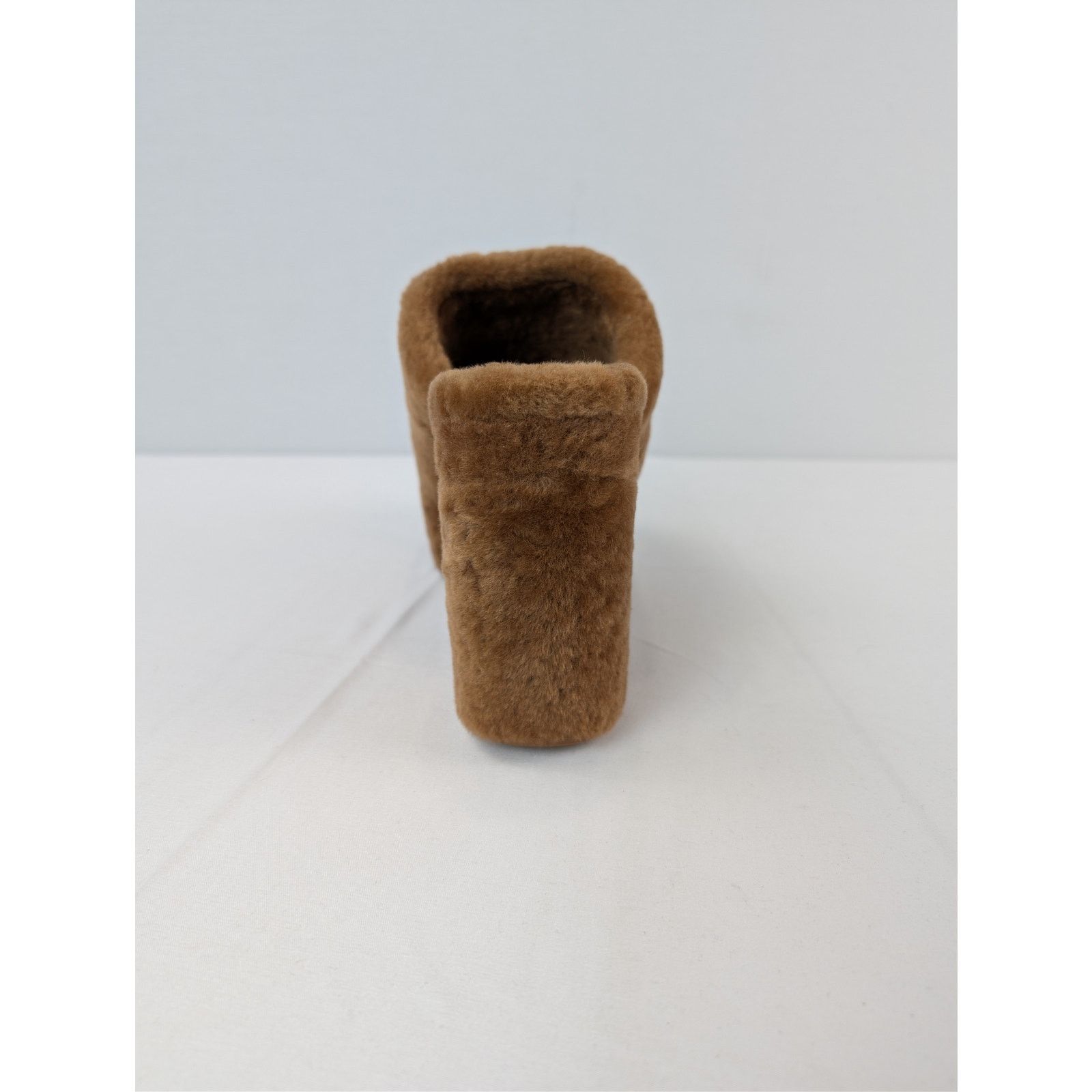 Celine o1rshd1 Elena Mule in Shearling Sandal slipper in Brown Size US 10 / IT 40 - 16 Thumbnail
