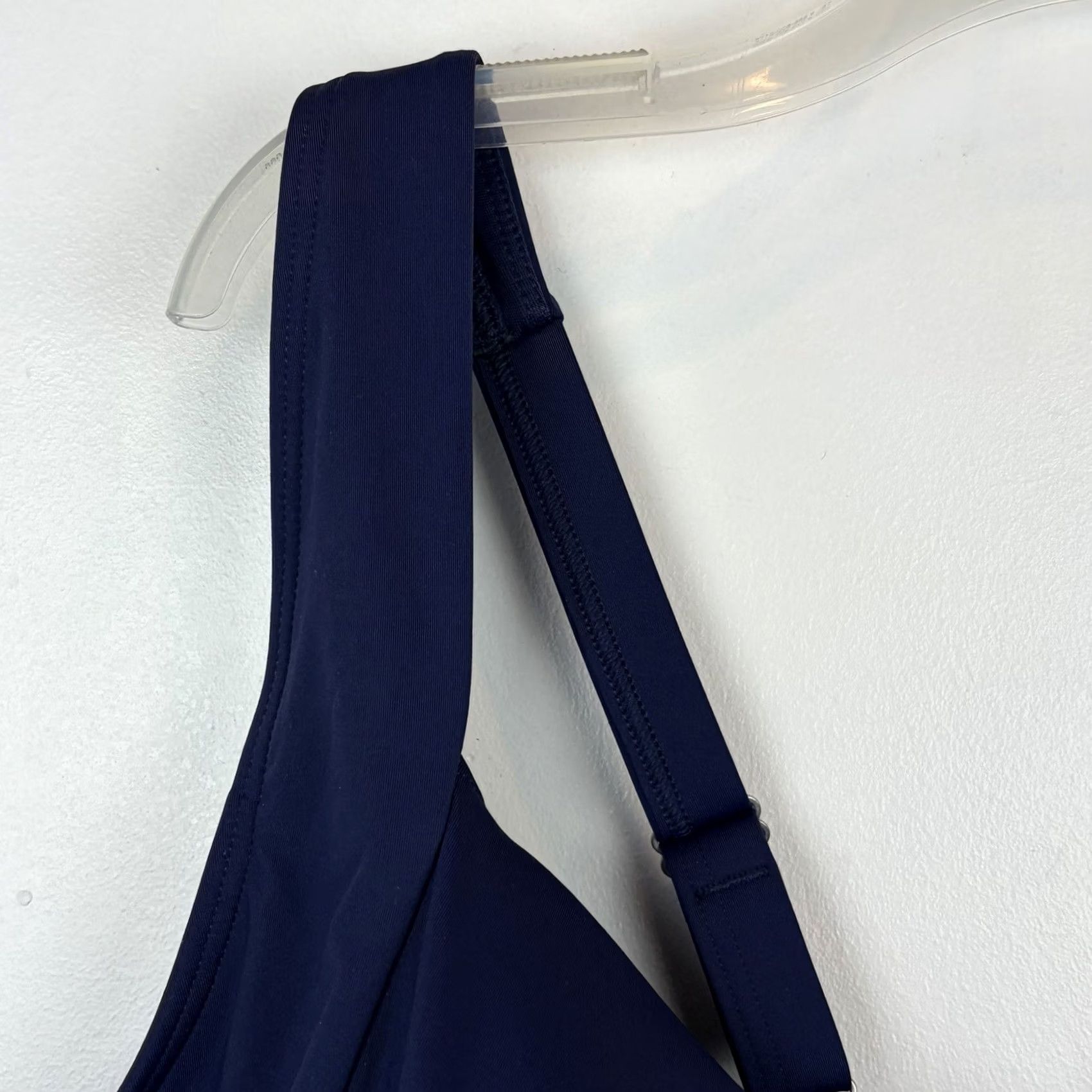 Lands' End Lands' End Bikini Top Womens 24W G Blue Swim Padded Stretch Twist Underwire New Size 4XL / US 24-26 - 4 Thumbnail
