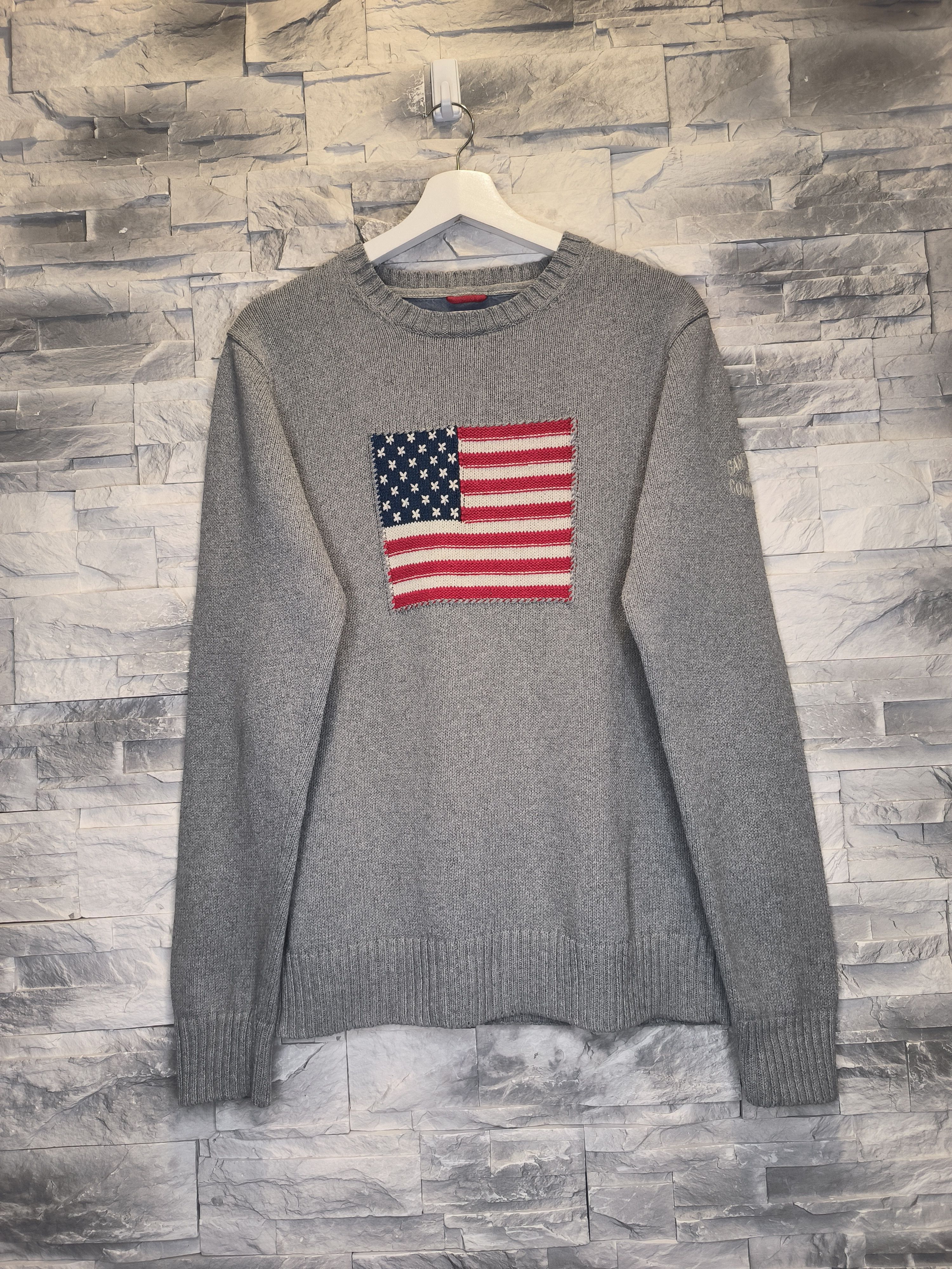 Gant Vintage Gant Knitwear USA Flag Sweatshirt Logo Size US M / EU 48-50 / 2 - 1 Thumbnail