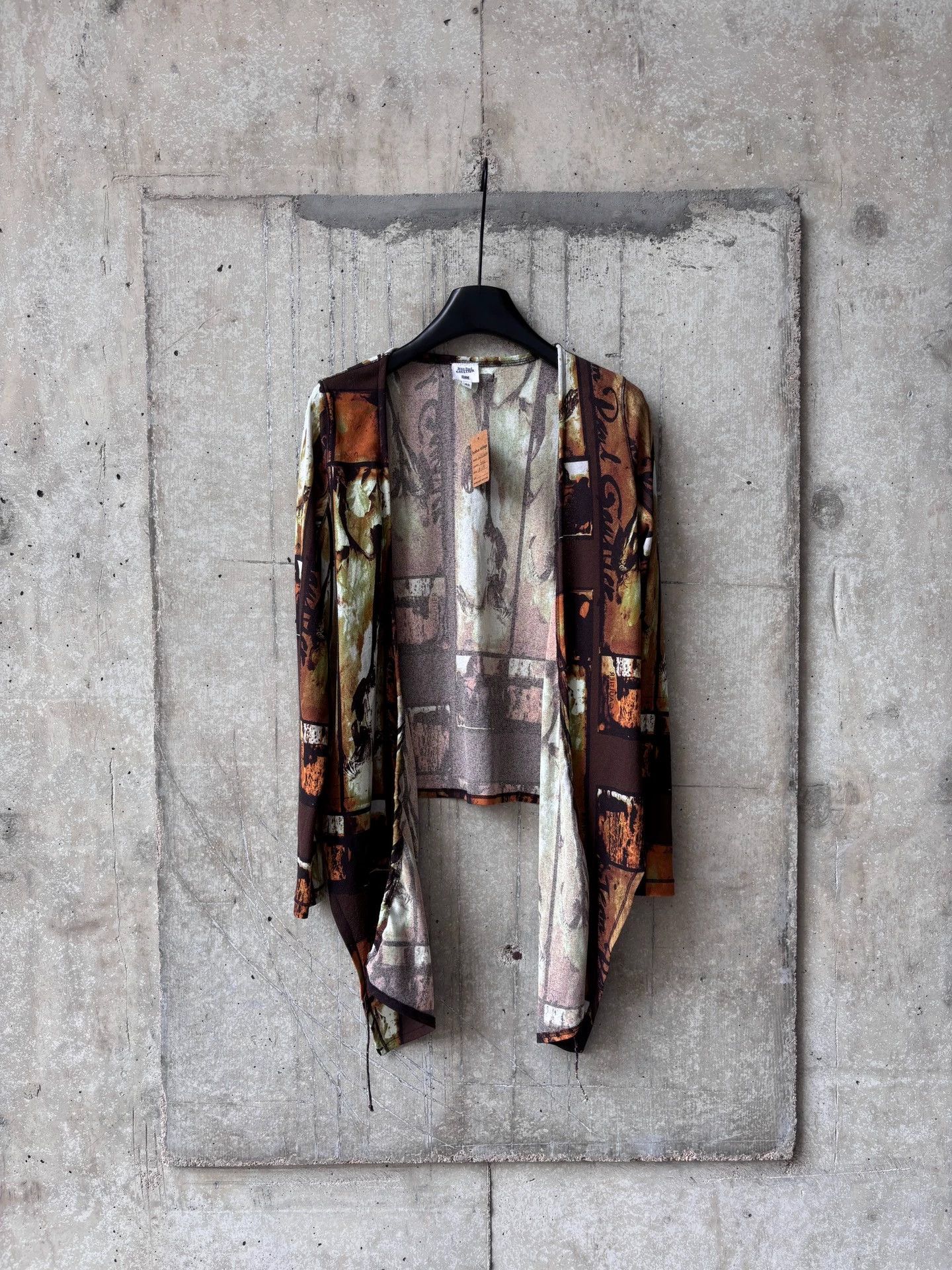 Jean Paul Gaultier JPG Vintage Rare Oil Painting Print Cardigan Adjustable Tie Size S / US 4 / IT 40 - 5 Thumbnail