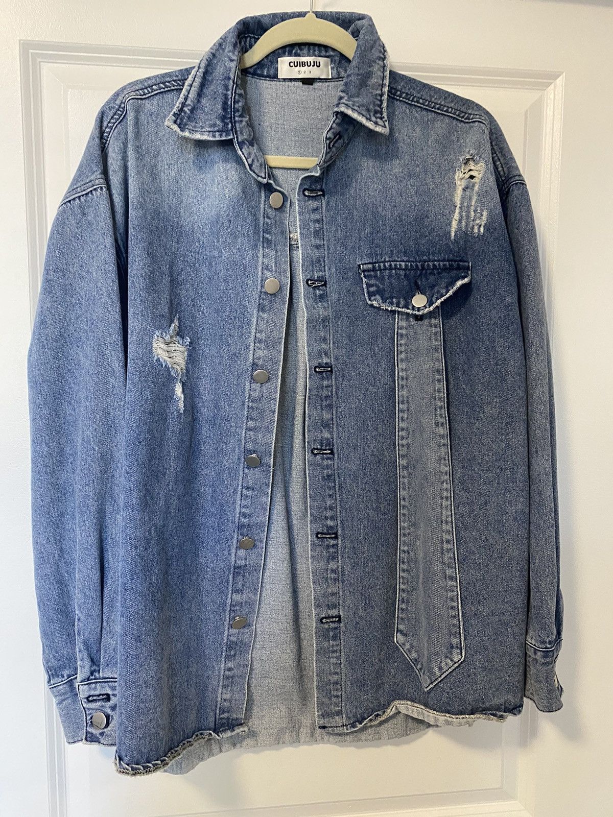 Japanese Brand Japanese Brand Denim Shirt Detachable tie Size US M / EU 48-50 / 2 - 1 Thumbnail