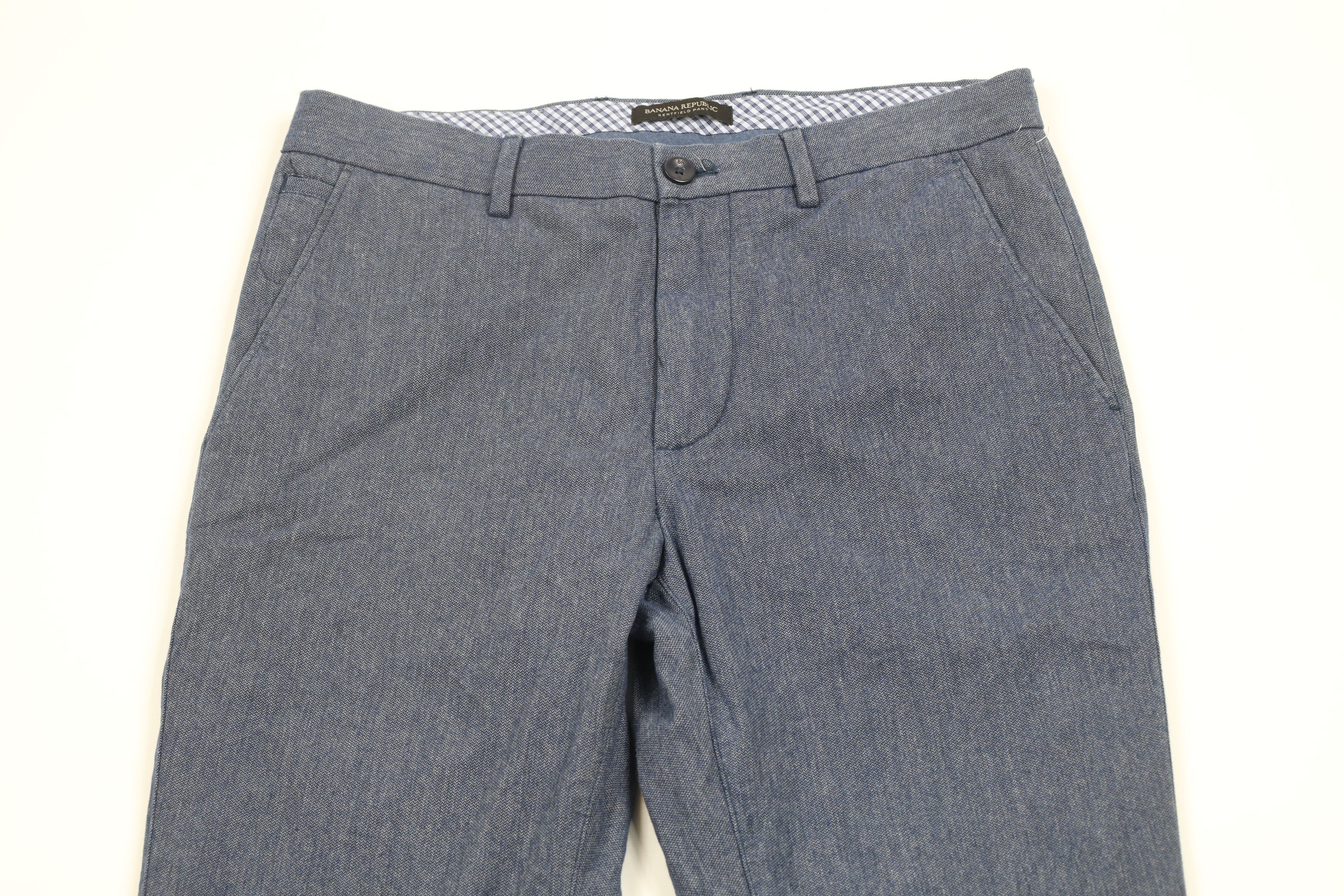 Banana Republic × Vintage Banana Republic Straight Leg Chino Pants Trousers Blue Size US 32 / EU 48 - 2 Thumbnail