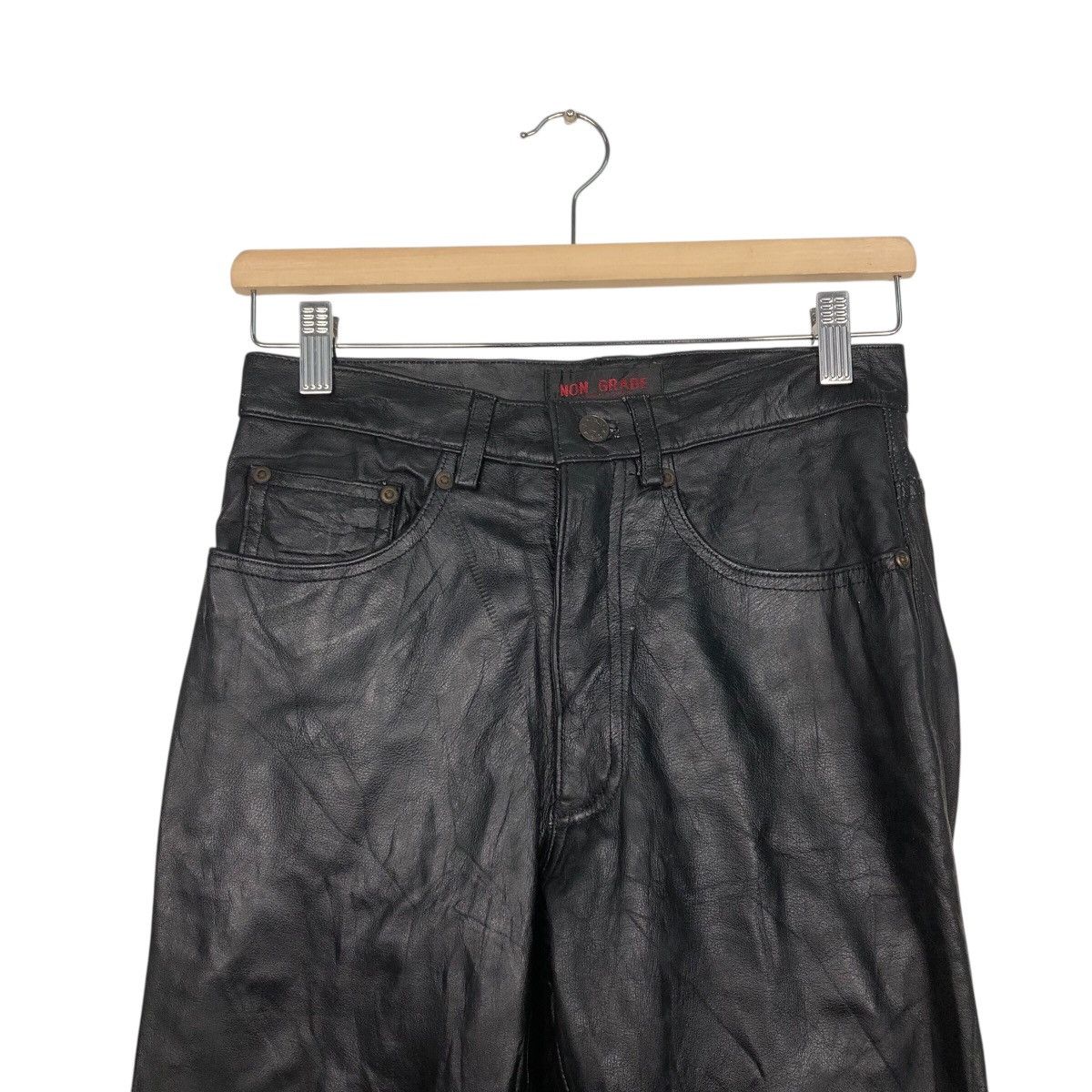 Hysteric Glamour 📌Vintage Racing Leather Pants Non Grade Cosmic Power Size US 26 / EU 42 - 4 Thumbnail