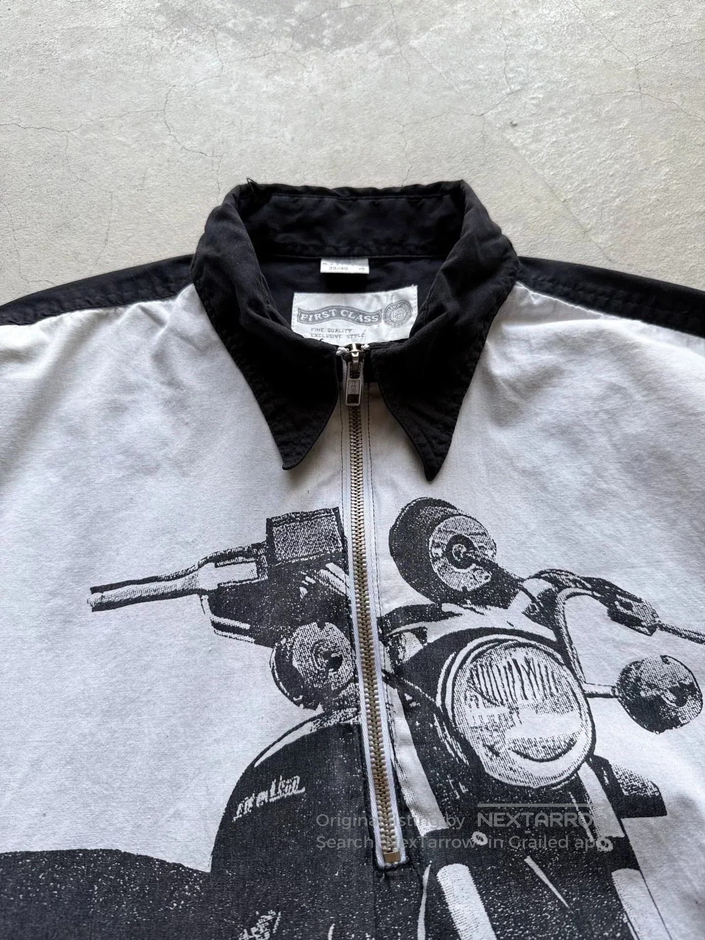 Vintage Vintage 90s FIRST CLASS Choppers Moto Shirt. Size US XL / EU 56 / 4 - 3 Thumbnail