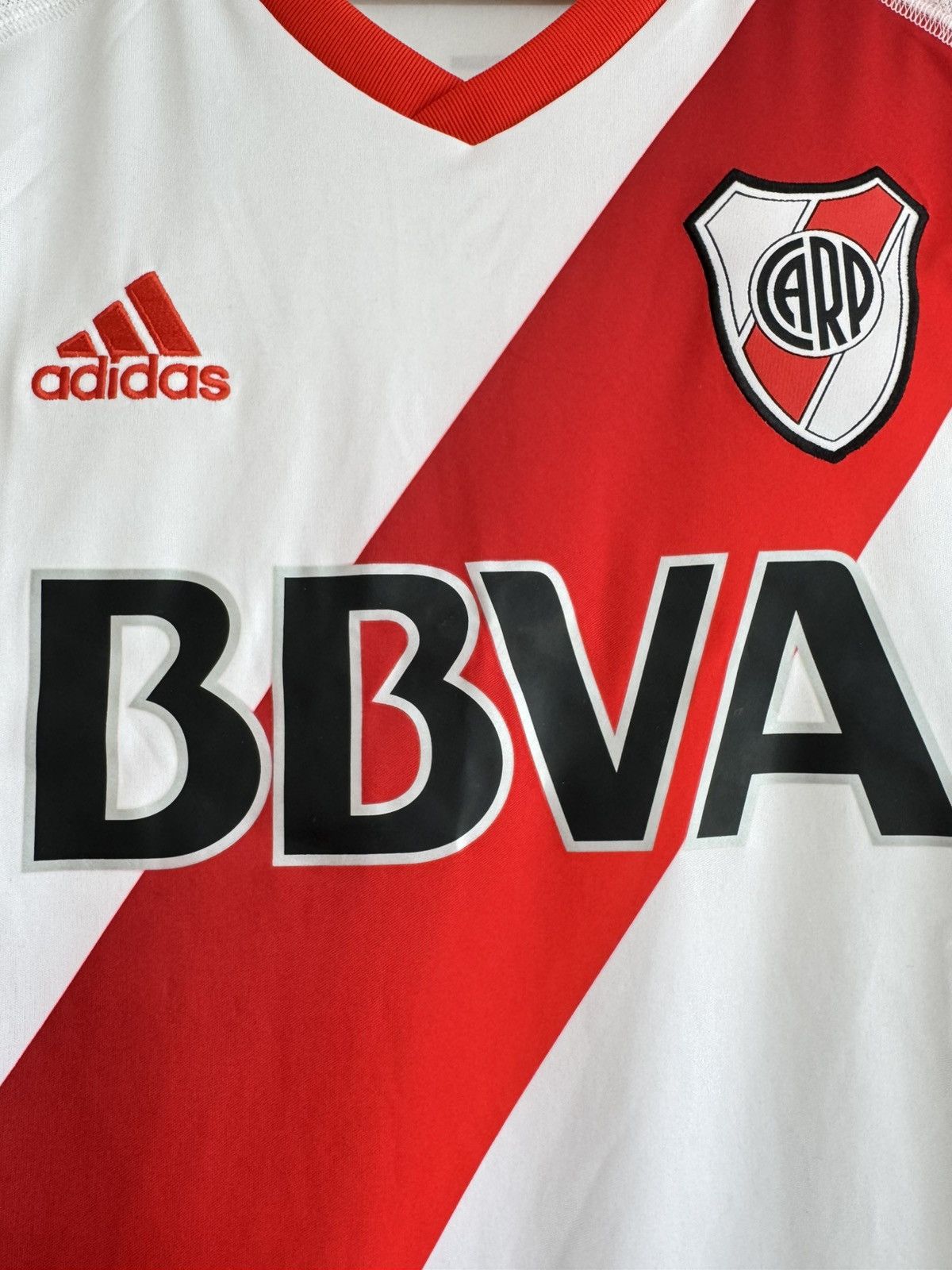 Adidas River Plate 2016-2017 Home Soccer Jersey Football Kit Shirt Size US M / EU 48-50 / 2 - 7 Thumbnail
