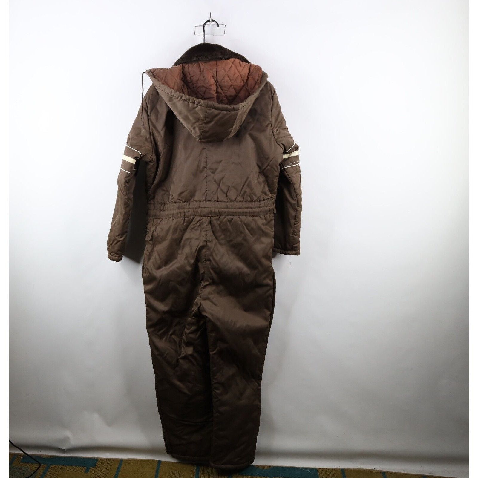 Vintage Vintage 70s Streetwear Quilted Hooded Snowmobile Snow Suit Size US L / EU 52-54 / 3 - 15 Thumbnail