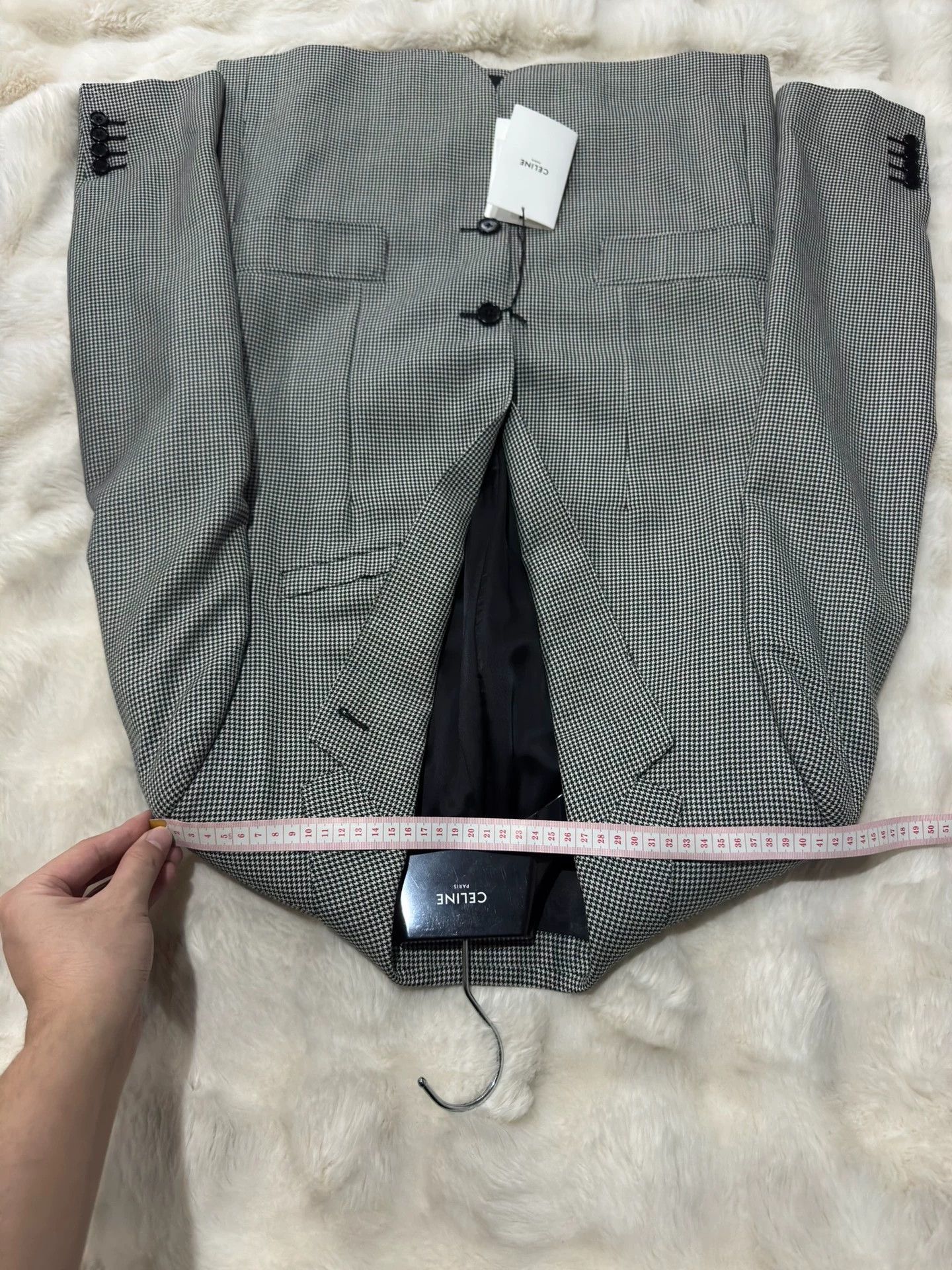 Celine Celine brand new show-piece houndstooth men's suit, Size 48R - 3 Thumbnail