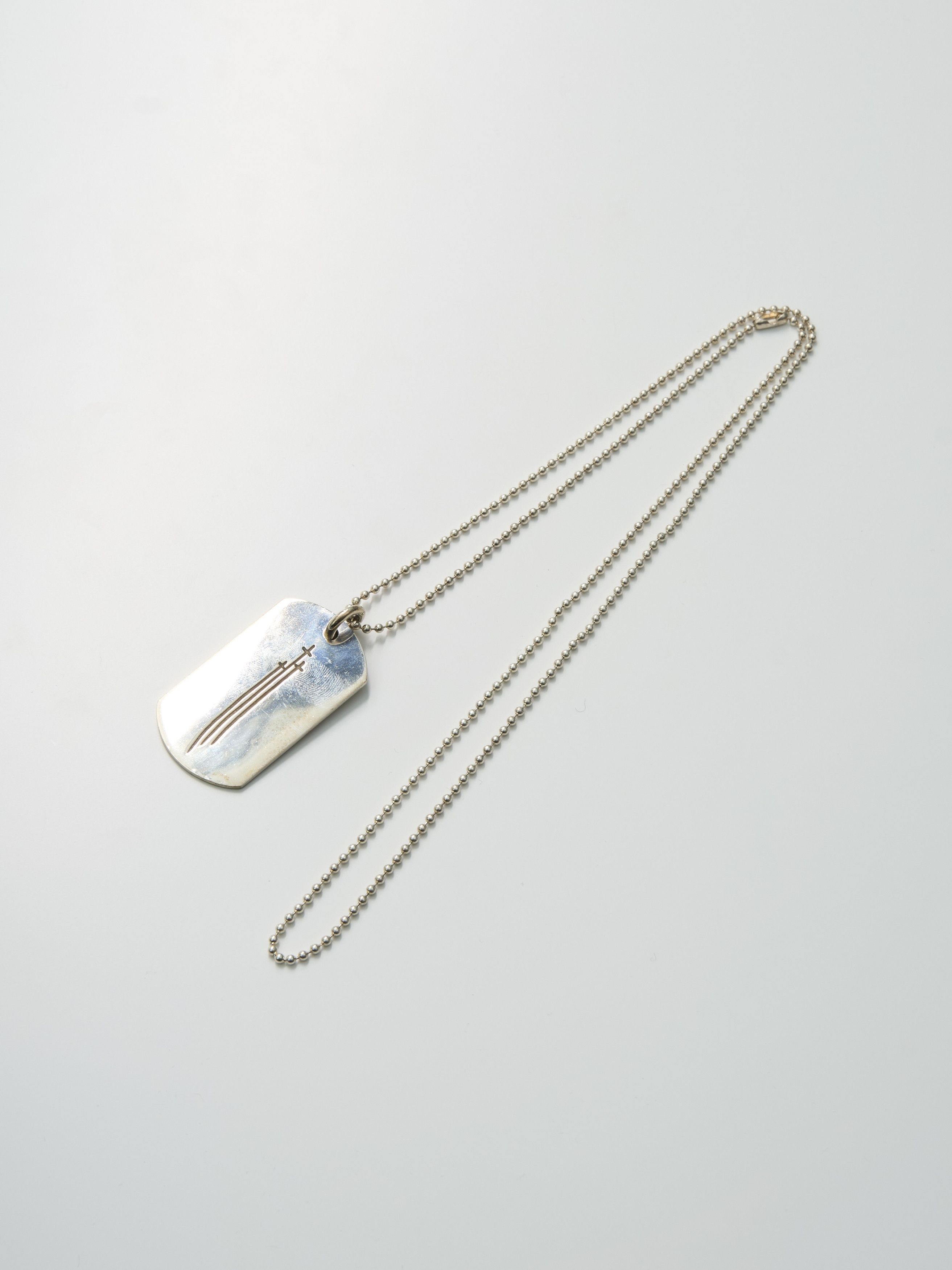 Chrome Hearts Chrome Hearts RS 3 Cross Dog Tag silver | Grailed