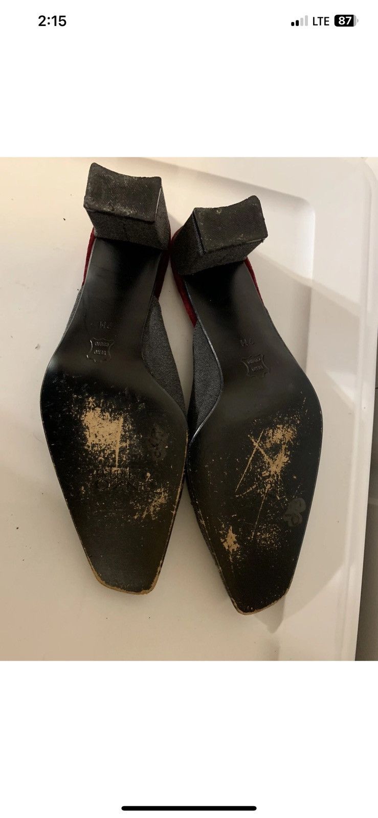 Other ENZO ANGIOLINI Women 9M Black Leather Heel Pump Loafer Shoe Size US 9 / IT 39 - 10 Thumbnail