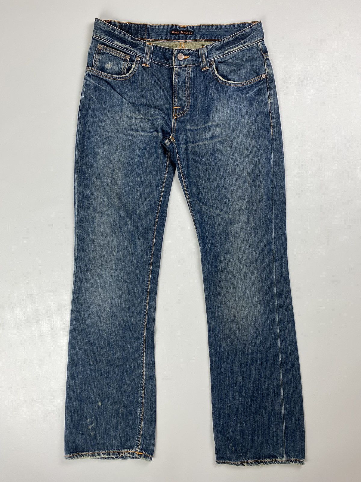 Nudie Jeans Nudie Dark Used Pocket men vintage denim jeans Bootcut