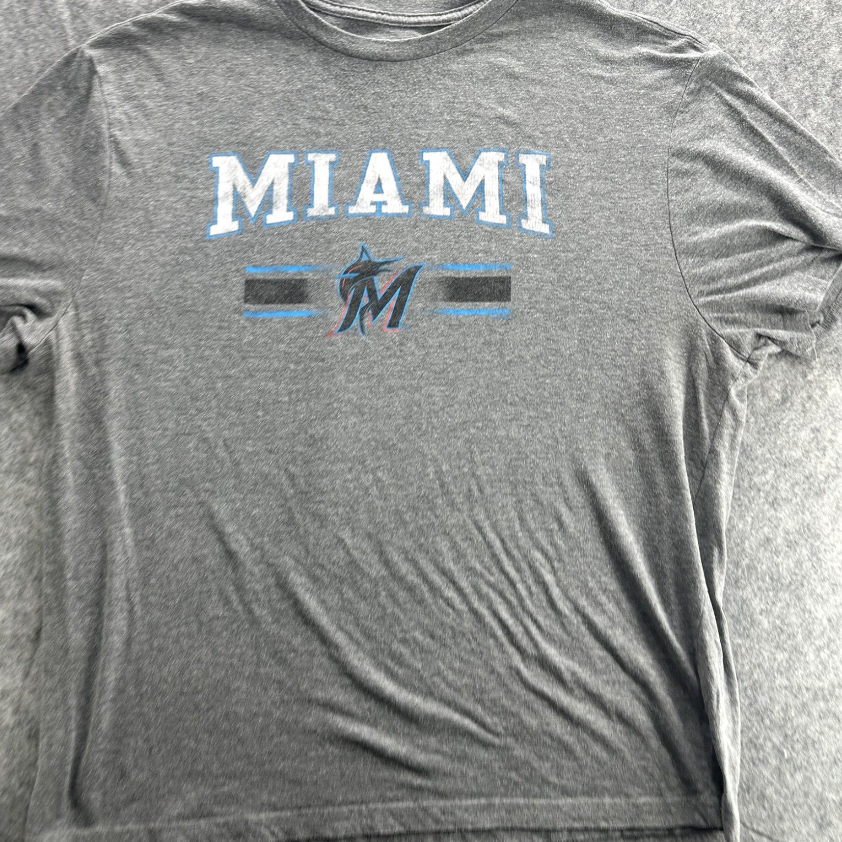 Other Miami Marlins Shirt Mens 2XL Gray MLB Baseball Tee Genuine Merchandise Size US XXL / EU 58 / 5 - 2 Thumbnail