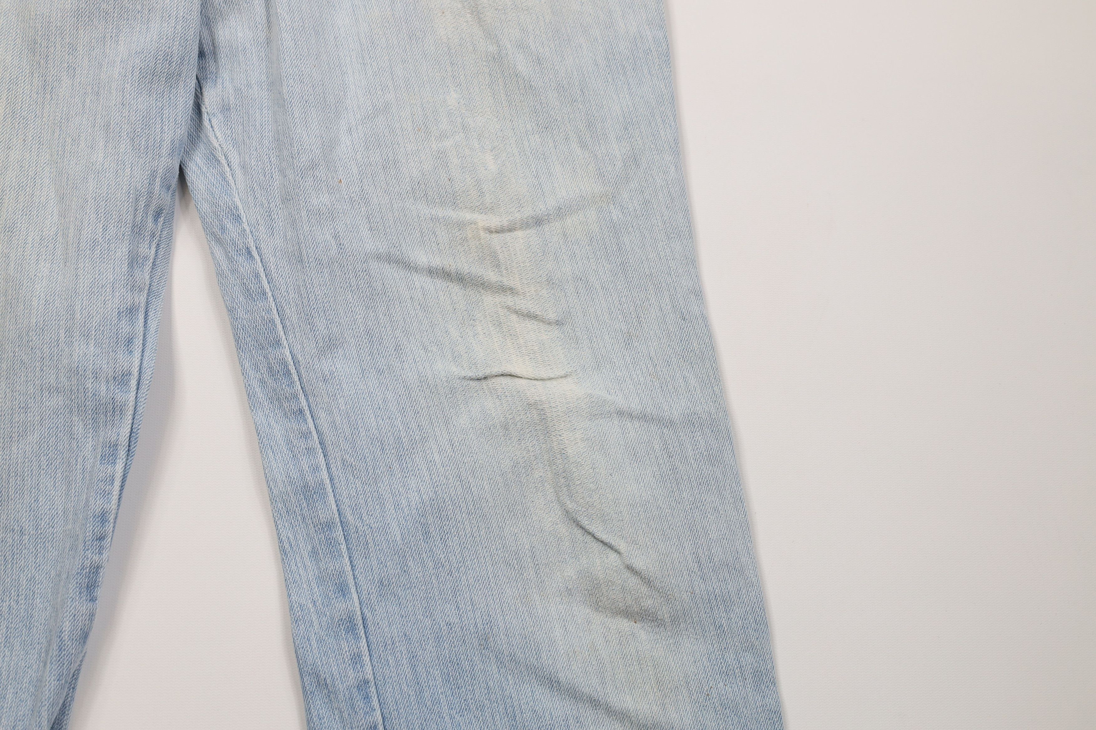 Lee Vintage 90s Lee Striped Wide Leg Denim Jeans Blue USA Size US 36 / EU 52 - 8 Thumbnail