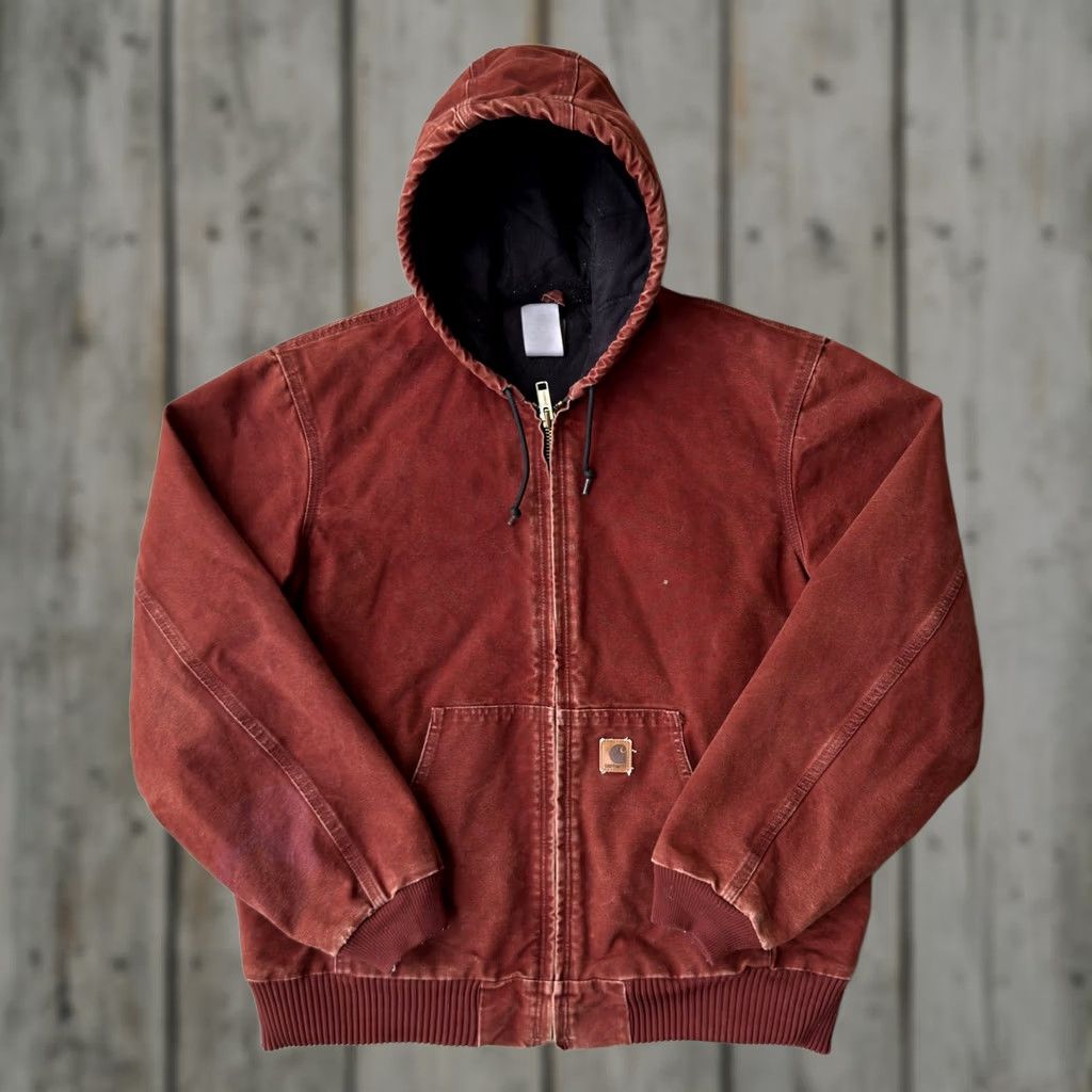 Carhartt × Vintage Crimson Carhartt Active Jacket Red Carhartt
