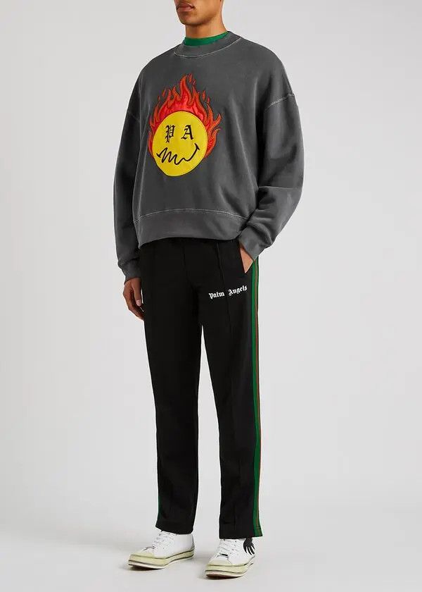 Palm Angels o1y0325 Logo Sweatshirt in Grey Size US S / EU 44-46 / 1 - 4 Thumbnail