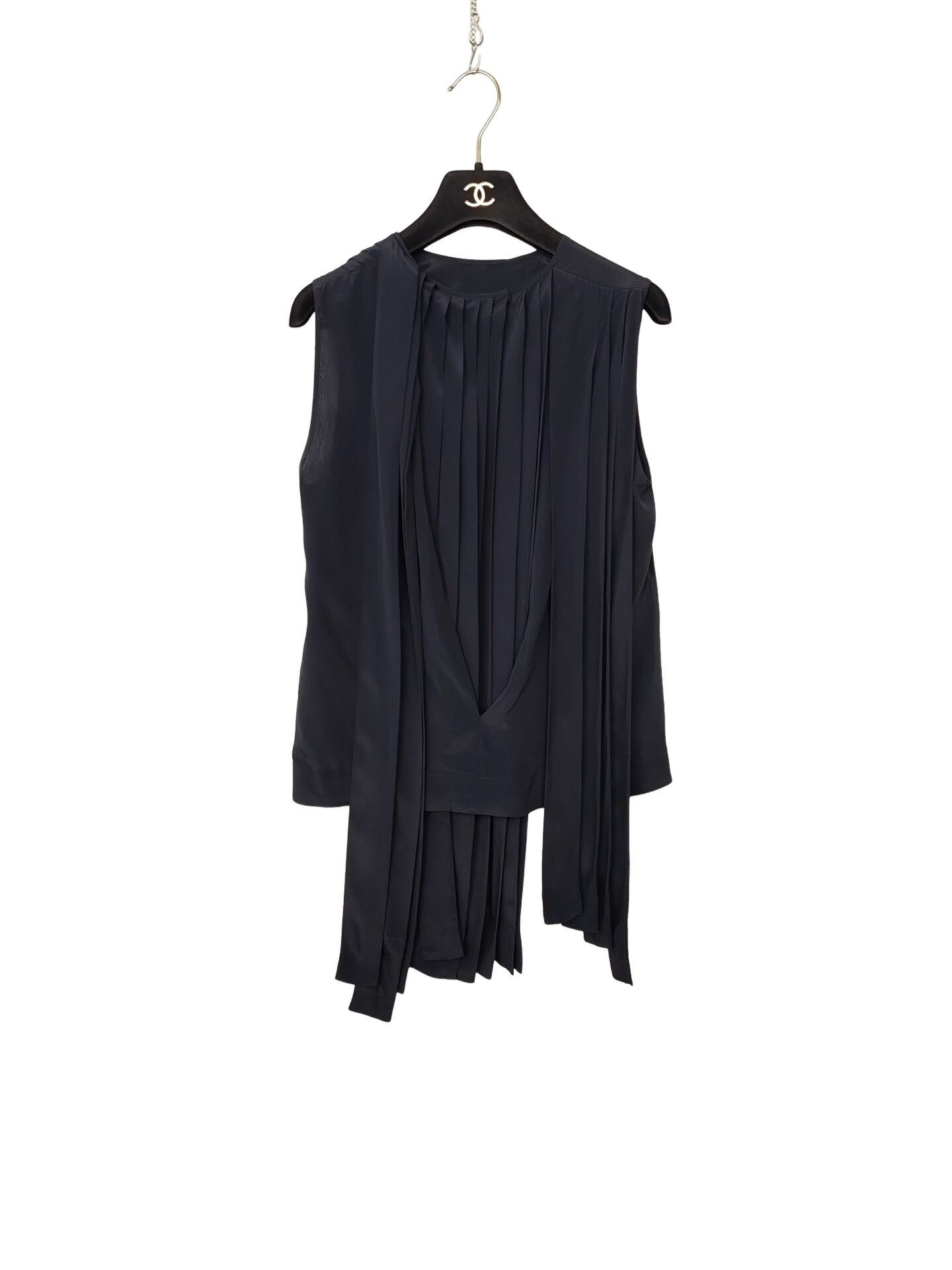 Marni Marni Pleated Silk Blend Sleeveless Blouse Size 38 Size XS / US 0-2 / IT 36-38 - 1 Thumbnail