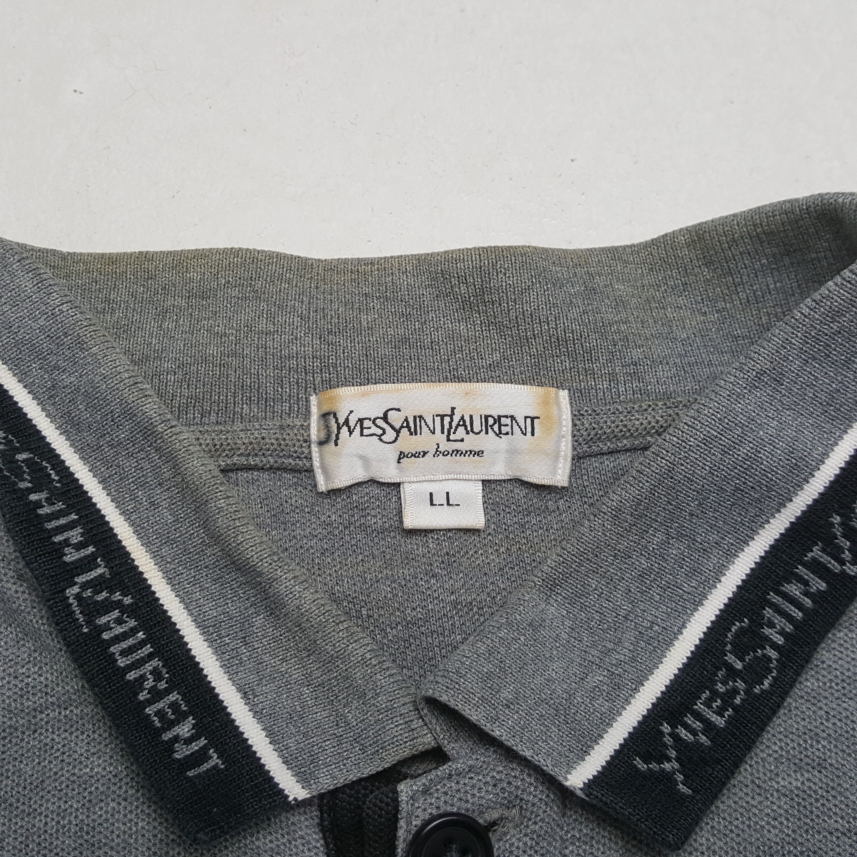 Yves Saint Laurent Vintage Yves Saint Laurent Italian Brand Polos RR15 Size US L / EU 52-54 / 3 - 6 Thumbnail