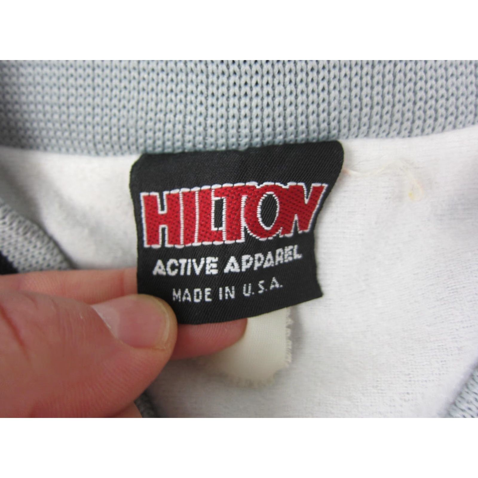 Vintage VINTAGE Hilton Varsity Jacket Mens 4XL White Satin Bomber 80s USA Size US XXL / EU 58 / 5 - 7 Thumbnail