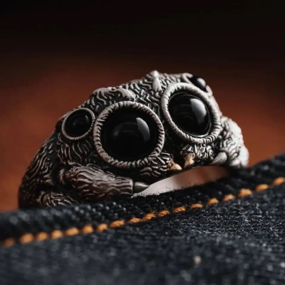 Other Vintage Creative Spider Ring Retro Gothic Size ONE SIZE - 2 Thumbnail