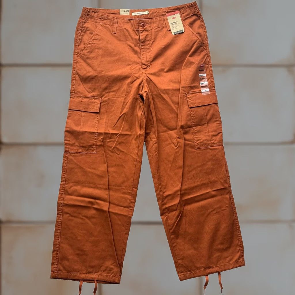 Levi's Levi's Pants Cargo 33 Orange Women 34 (33) Loose Fit Y2K Baggy Straight NWT Skater Size 24" / US 00 / IT 34 - 1 Thumbnail