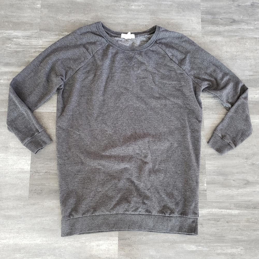 Forever 21 Dark Grey Long F21 Sweater Long Sleeve Size S / US 4 / IT 40 - 1 Thumbnail
