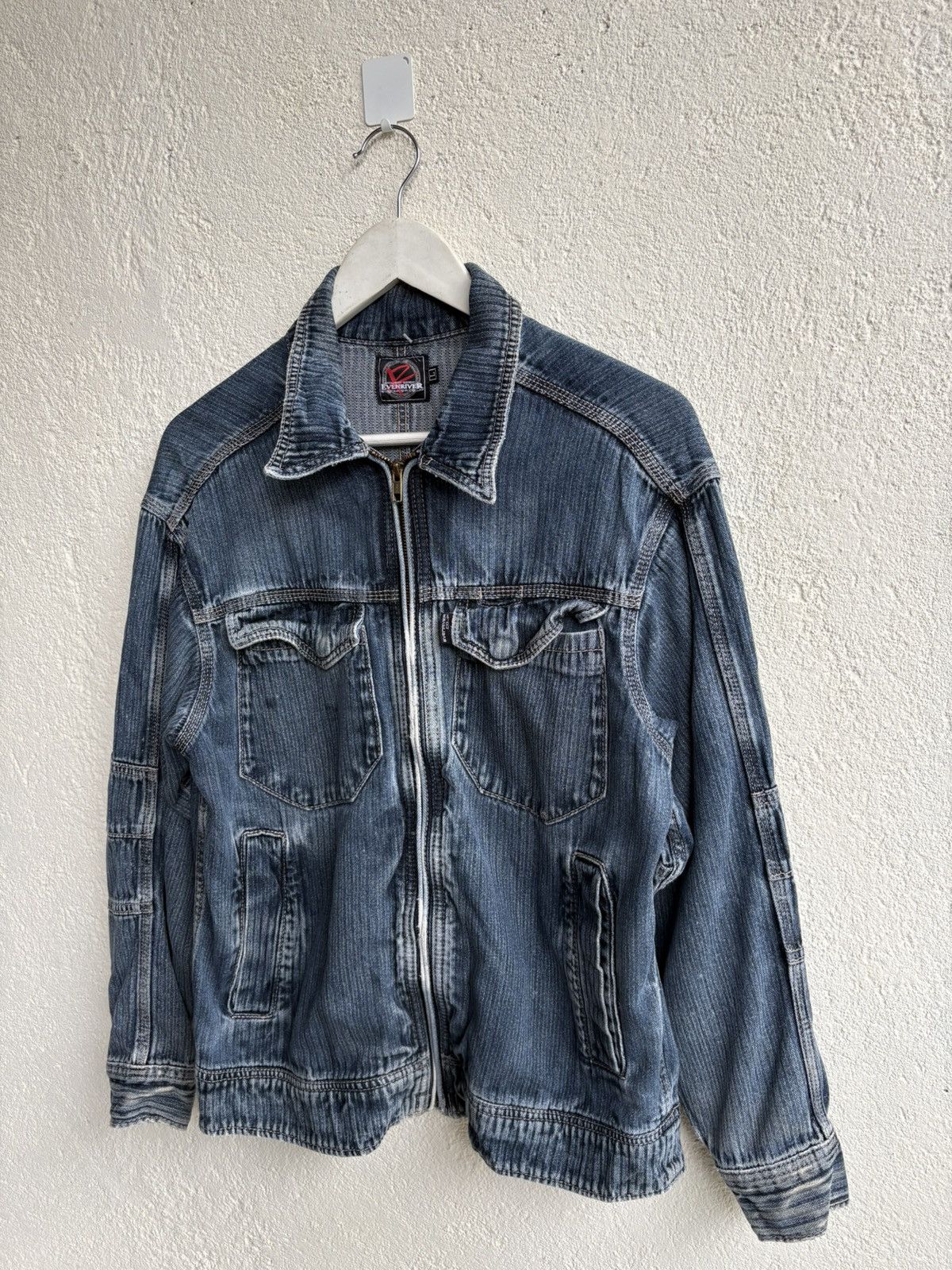 Hysteric Glamour 2000s Evenriver Japanese denim wash jacket Size US L / EU 52-54 / 3 - 4 Thumbnail
