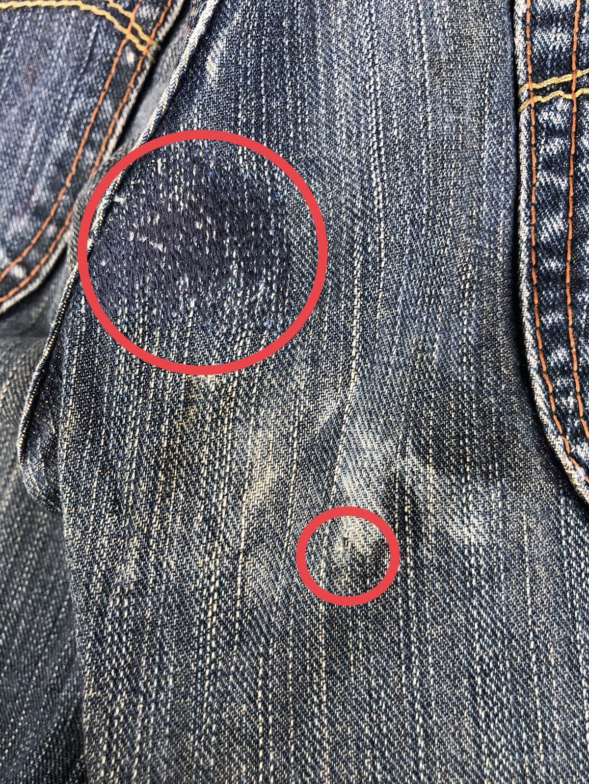If Six Was Nine Japanese Lee Flared Jeans Distressed Denim Size US 34 / EU 50 - 19 Thumbnail