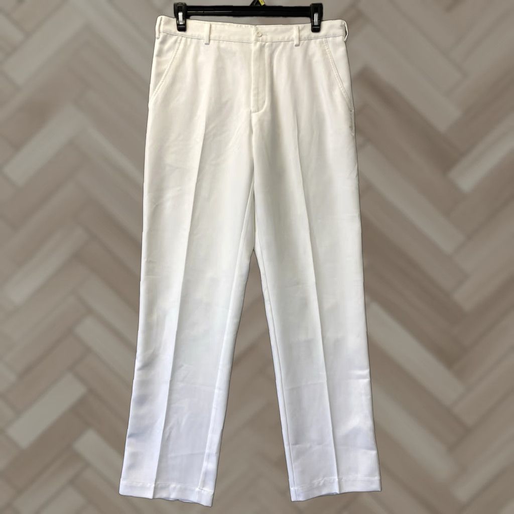 Nike Nike Men’s Golf Pants Athletic Wear Performance Tennis / 125-16 White 34x34 Regular Zip Mens Size US 34 / EU 50 - 1 Thumbnail
