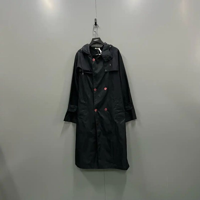 Marni Marni Black Cotton Mid-Length Coat for Women 0089 Size S / US 4 / IT 40 - 1 Thumbnail