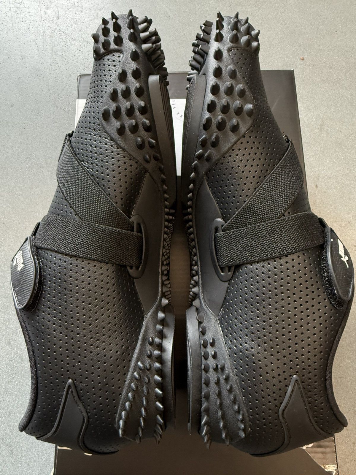 Puma 2024 Puma Mostro Perforated Leather Pack Black White Size US 8 / EU 41 - 3 Thumbnail
