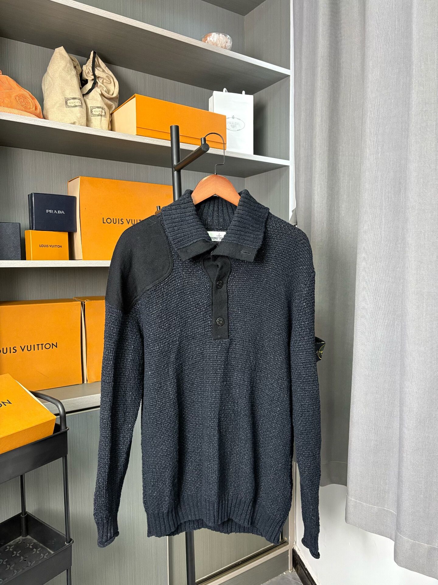 Stone Island Stone Island Knit Blue Sweater L Men Size US L / EU 52-54 / 3 - 1 Thumbnail
