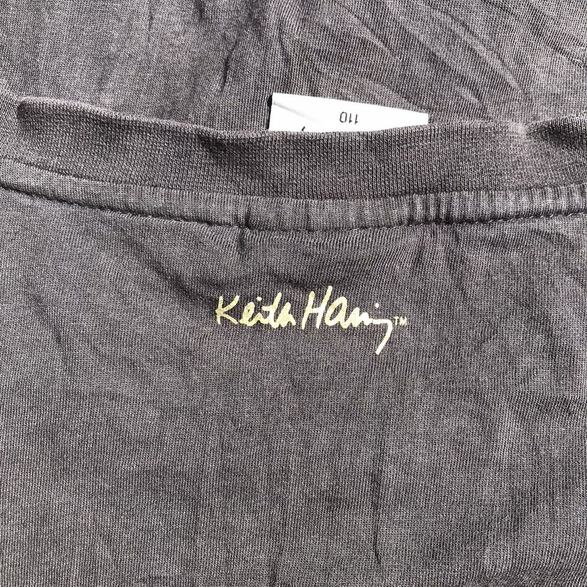 Keith Haring × Vintage keith haring Official Tshirt Black Gold Pattern Size US L / EU 52-54 / 3 - 4 Thumbnail