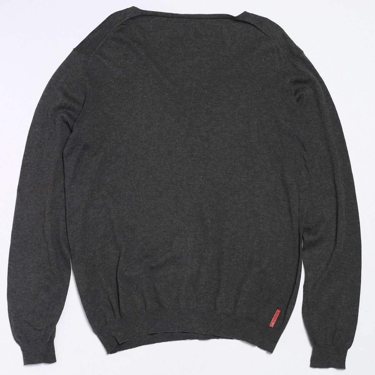 Prada Prada Red Tab V neck Sweater Cashmere Size US L / EU 52-54 / 3 - 2 Thumbnail