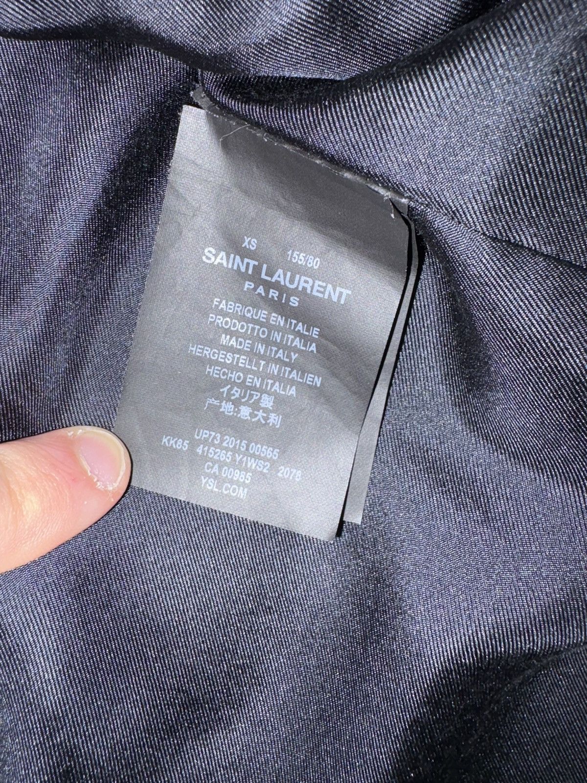 Yves Saint Laurent Light Blue Glitter Yves Saint Laurent Top Size XS / US 0-2 / IT 36-38 - 3 Thumbnail