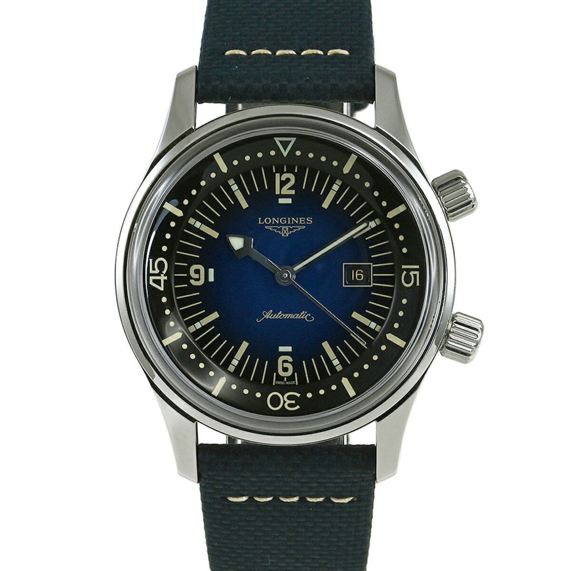 Longines LONGINES Legend Diver Watch L3.374.4.90.2 Size ONE SIZE - 1 Thumbnail