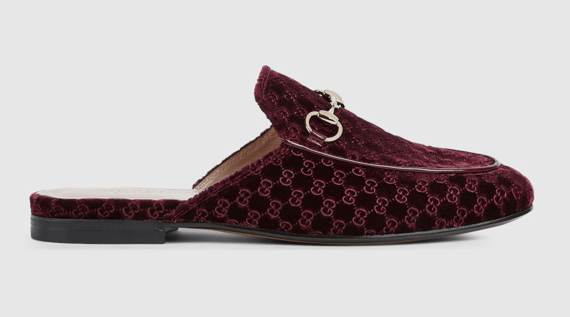 Gucci Gucci Princetown Velvet GG Logo Slide Loafer Mule Flat 37 Size US 7 / IT 37 - 1 Thumbnail