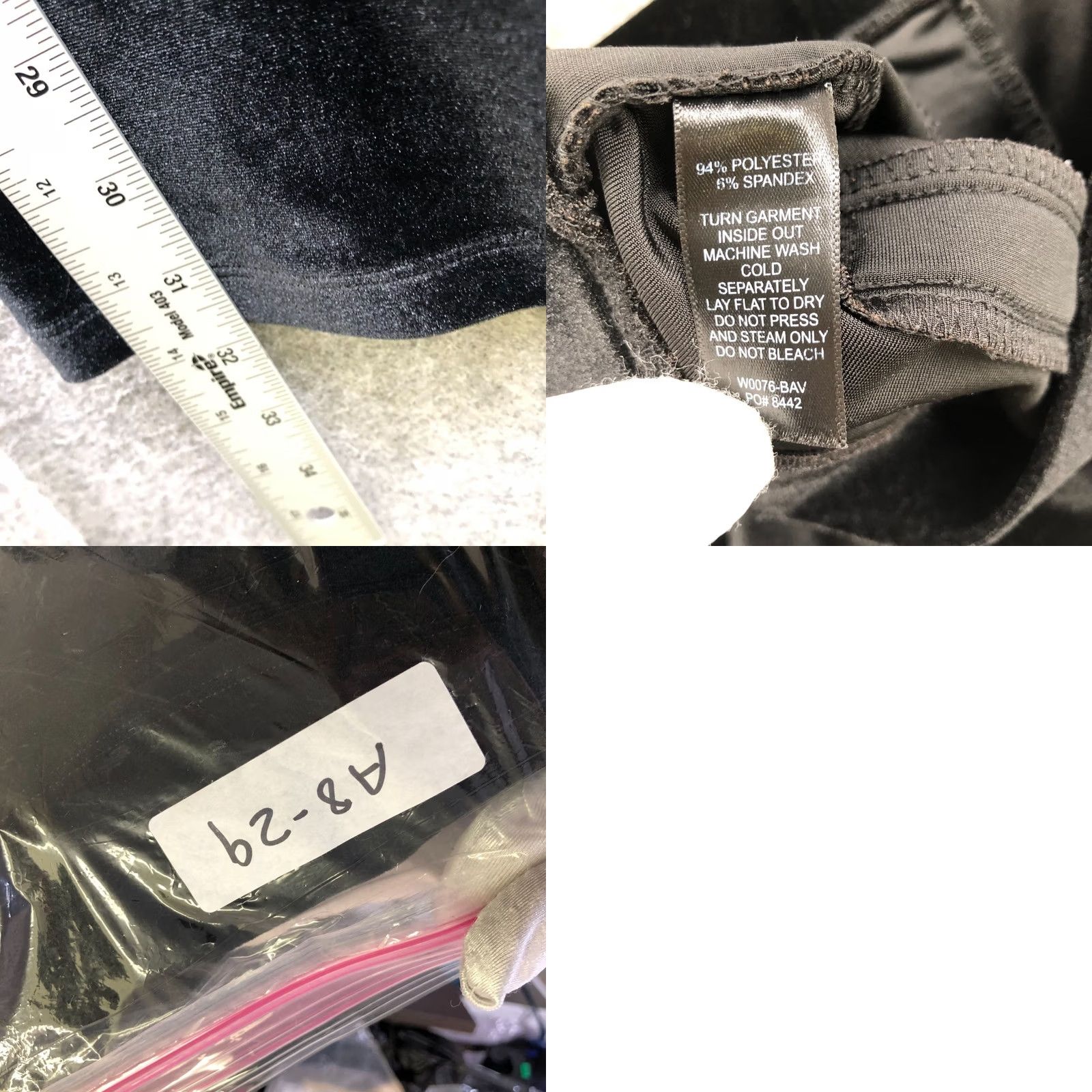 Velvet Betabrand Straight Leg Velvet Yoga Dress Pants Womens M Black Mid Rise Pull On Pants Size 32" / US 10 / IT 46 - 8 Thumbnail