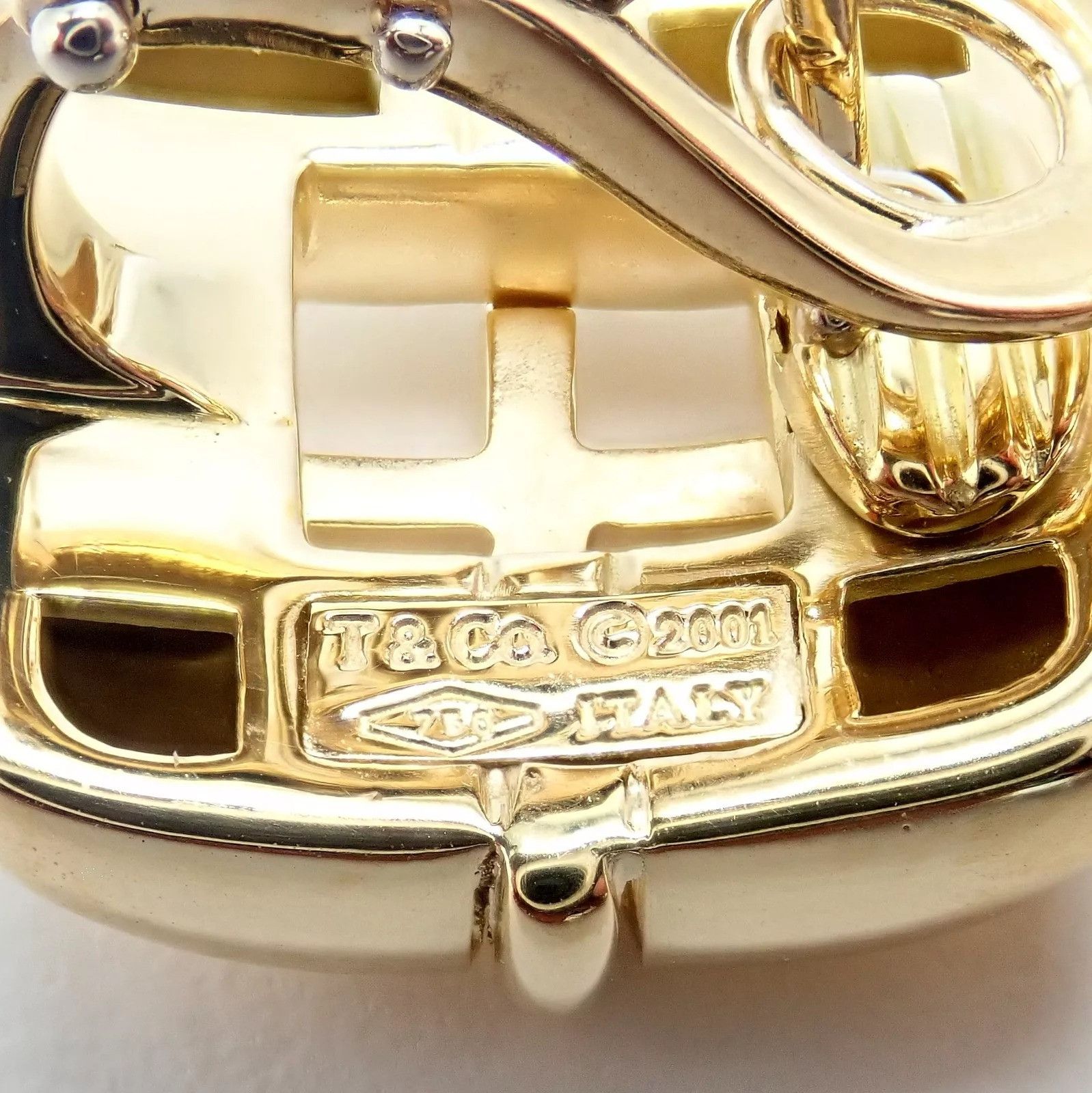 Tiffany & Co. Tiffany & Co 18k Yellow Gold Square Window Biscayne Earrings Size ONE SIZE - 10 Thumbnail