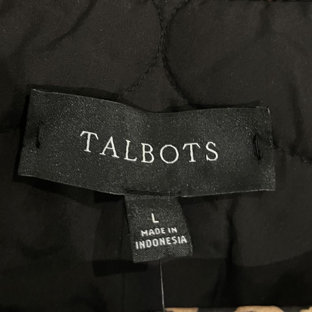 Talbots Quilted Reversible Button Jacket Allover Animal Chic NWT Size L / US 10 / IT 46 - 3 Thumbnail