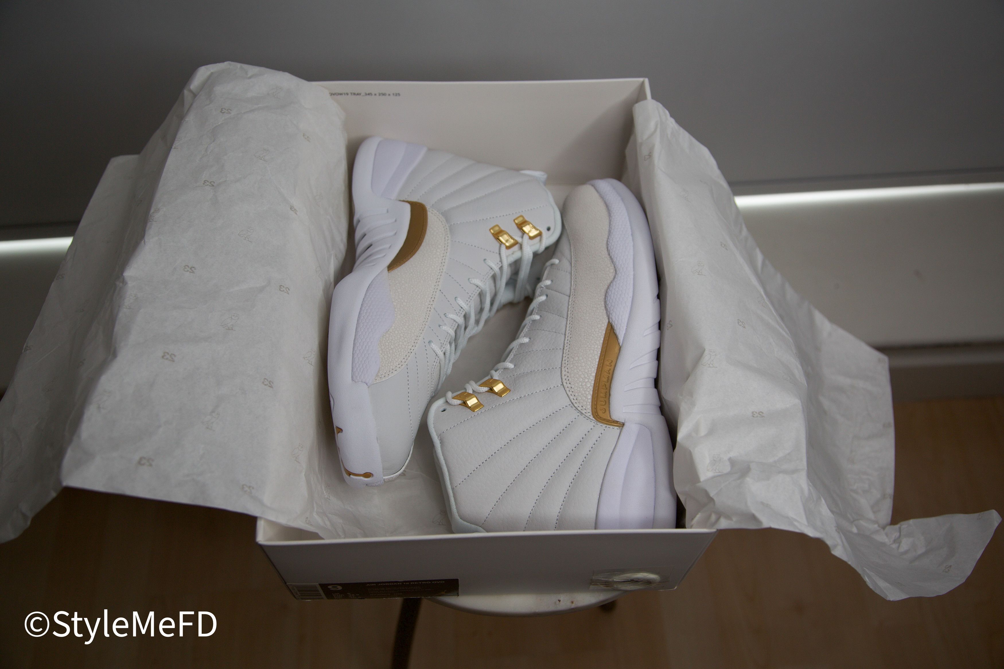 Jordan Brand × October's Very Own 2016 OVO x NIKE JORDAN 12 RETRO "WHITE" MENS SIZE 9 Size US 9 / EU 42 - 9 Thumbnail