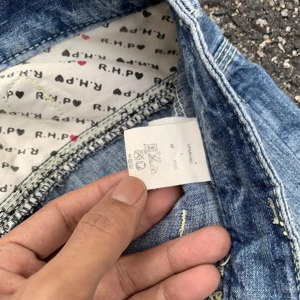Buckle Black R.H.P Jeans Flare/Bootcut 30x30 Denim Faded Cinch Back Pants Size US 30 / EU 46 - 6 Thumbnail