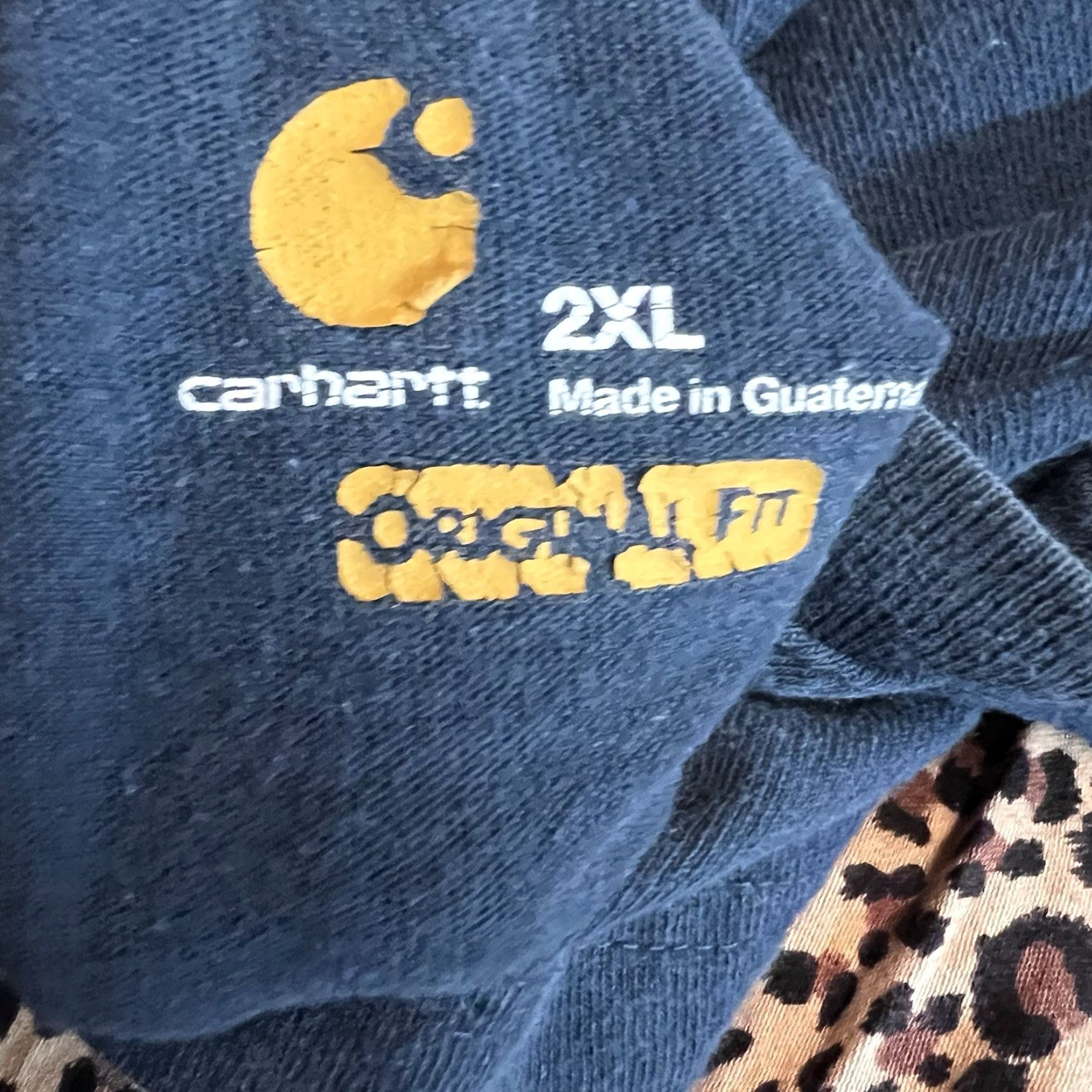 Carhartt Carhartt Original Fit Henley T-Shirt Men 2XL Blue K84-NVY Knit Cotton Heavyweight Pocket Short Sleeve 90s Outdoor Logo Regular Fit Size US XXL / EU 58 / 5 - 4 Thumbnail