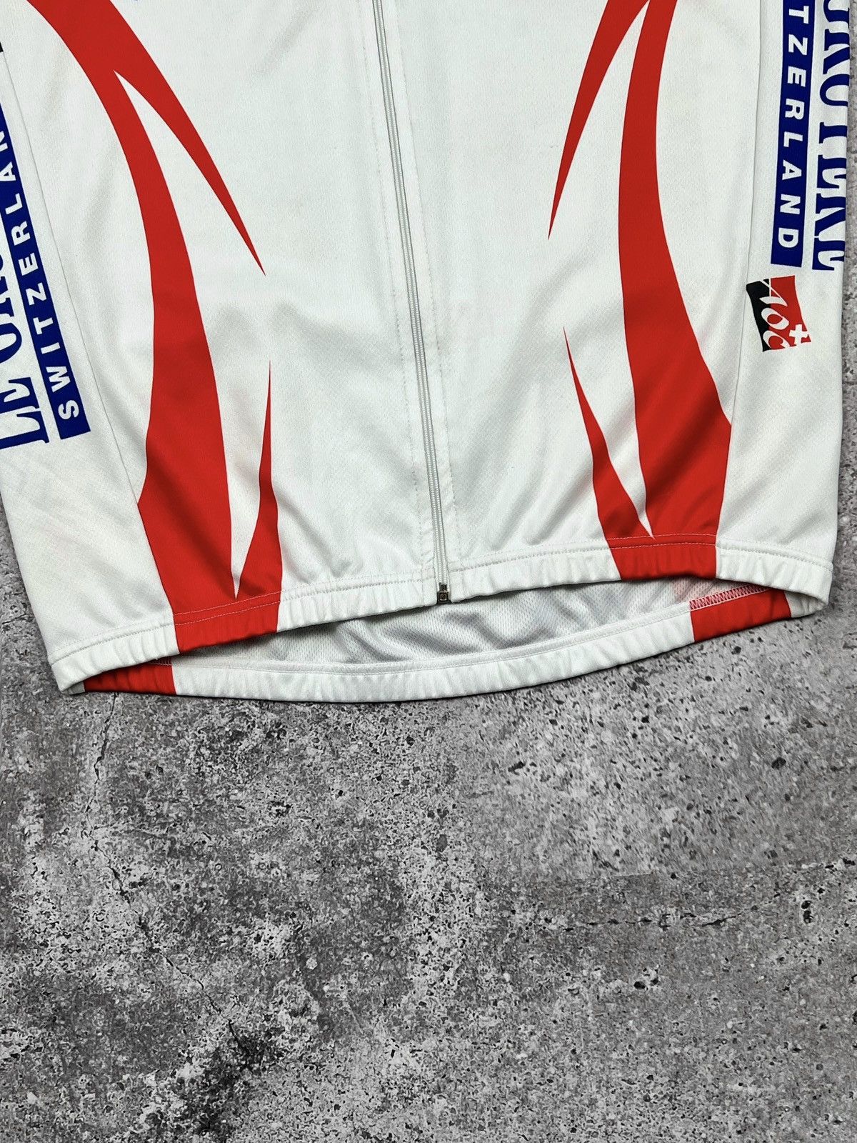 Vintage Vintage Swiss Cycling Jersey Short Sleeve Size US L / EU 52-54 / 3 - 2 Thumbnail