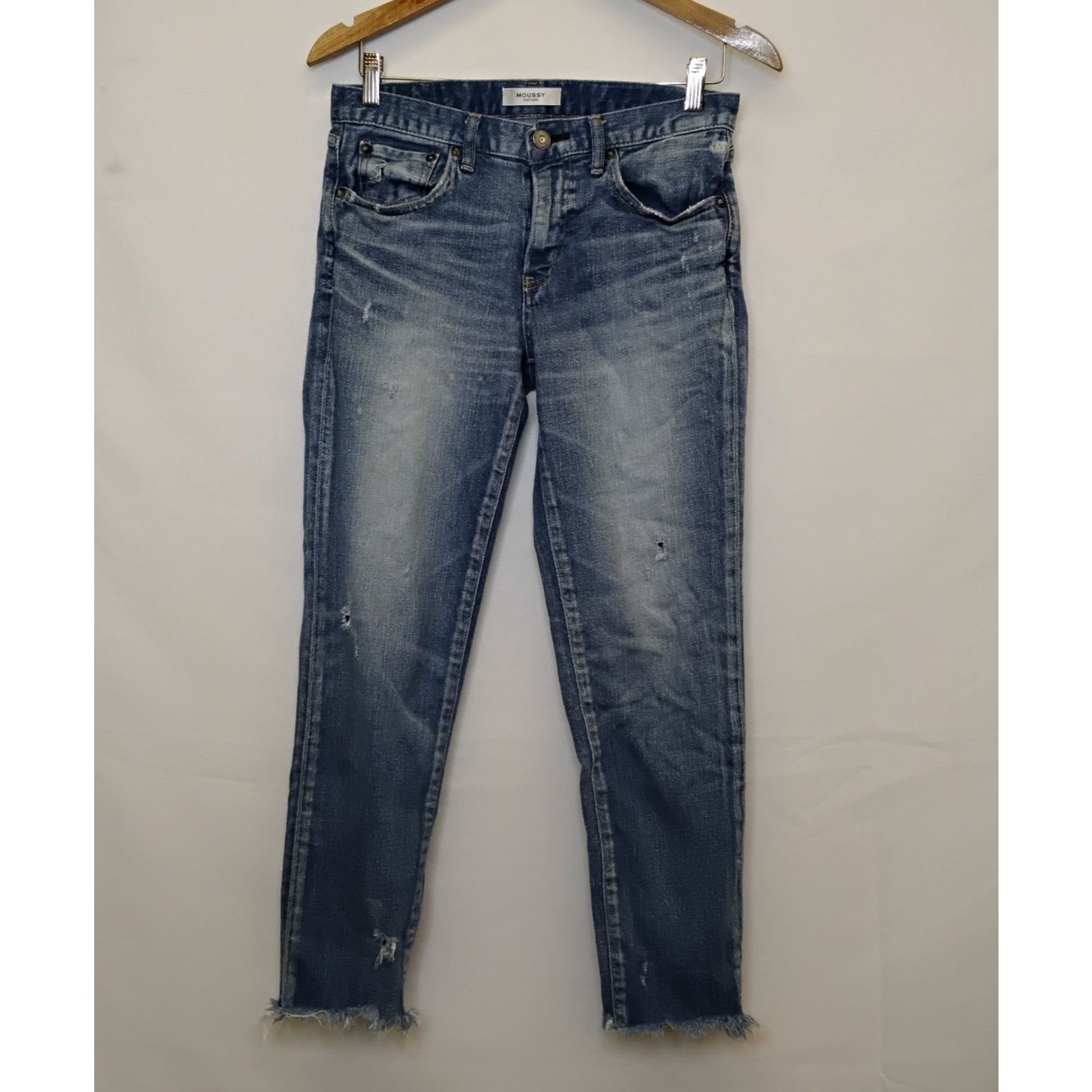 MOUSSY Moussy Vintage Jeans Slim Women's 28" x 27" Light Wash Japan Size 28" / US 6 / IT 42 - 2 Thumbnail